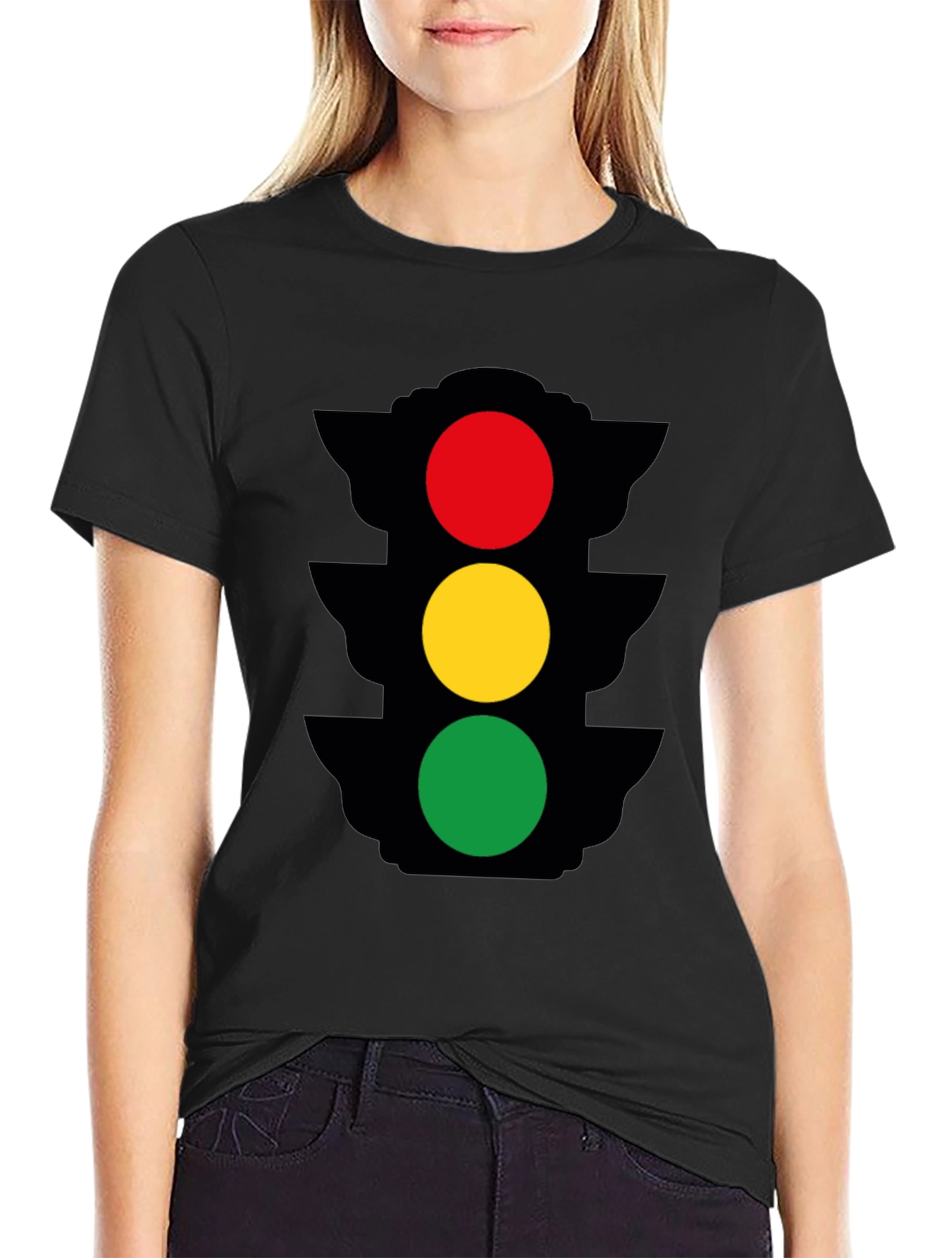 Traffic Light Graphic Tee - Stoplight Humor Shirt