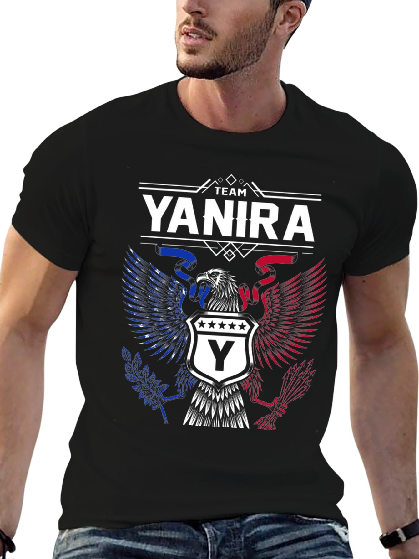 Team Yanira Eagle Crest Graphic T-Shirt