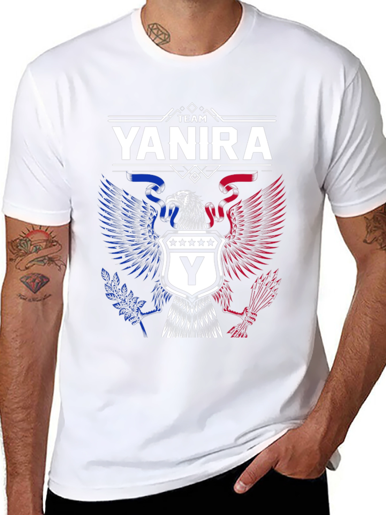 Team Yanira Eagle Crest Graphic T-Shirt