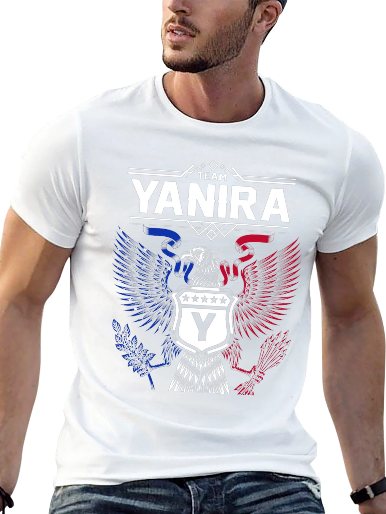 Team Yanira Eagle Crest Graphic T-Shirt