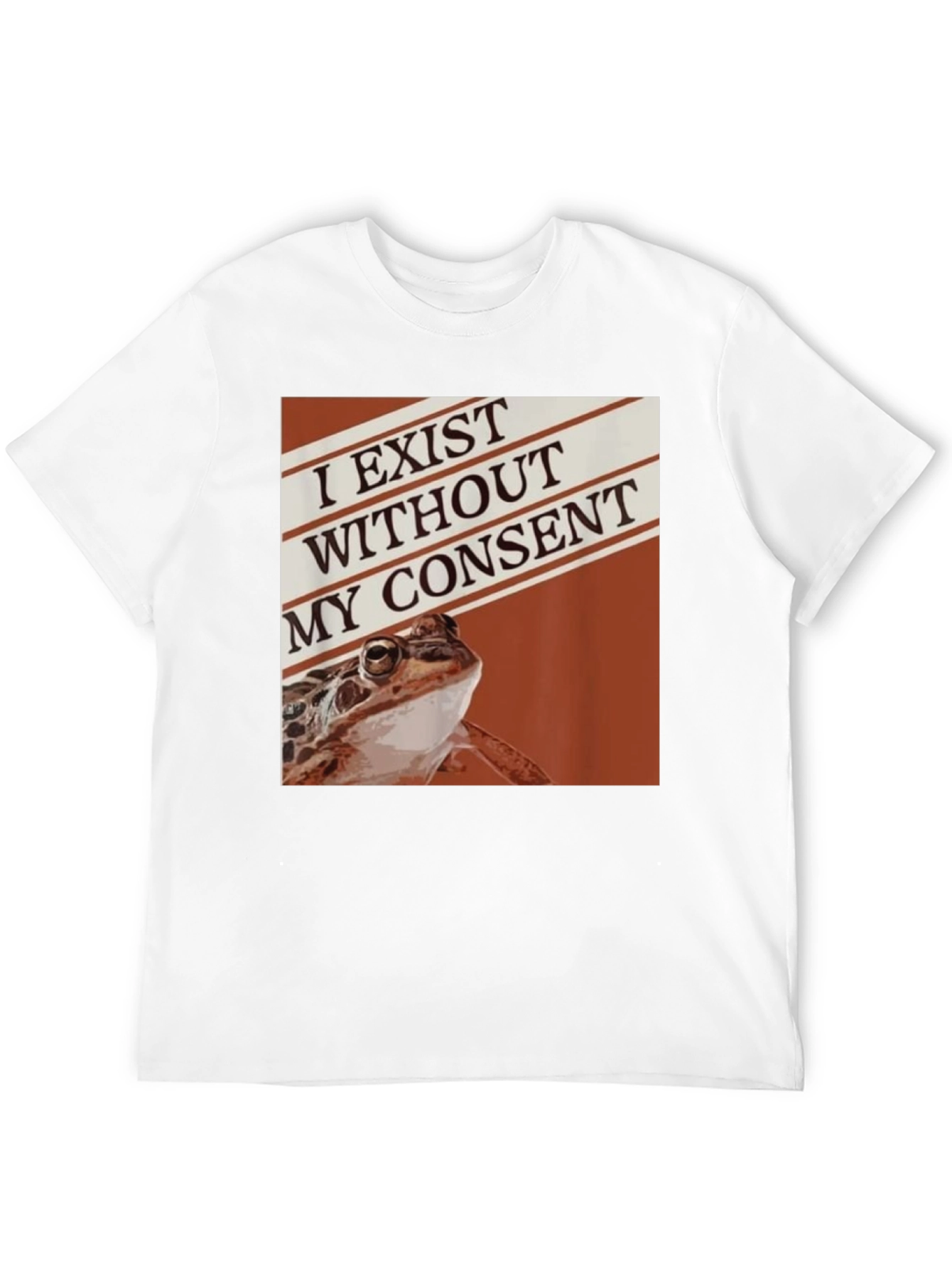 Exist Without Consent Frog Graphic Tee - Black