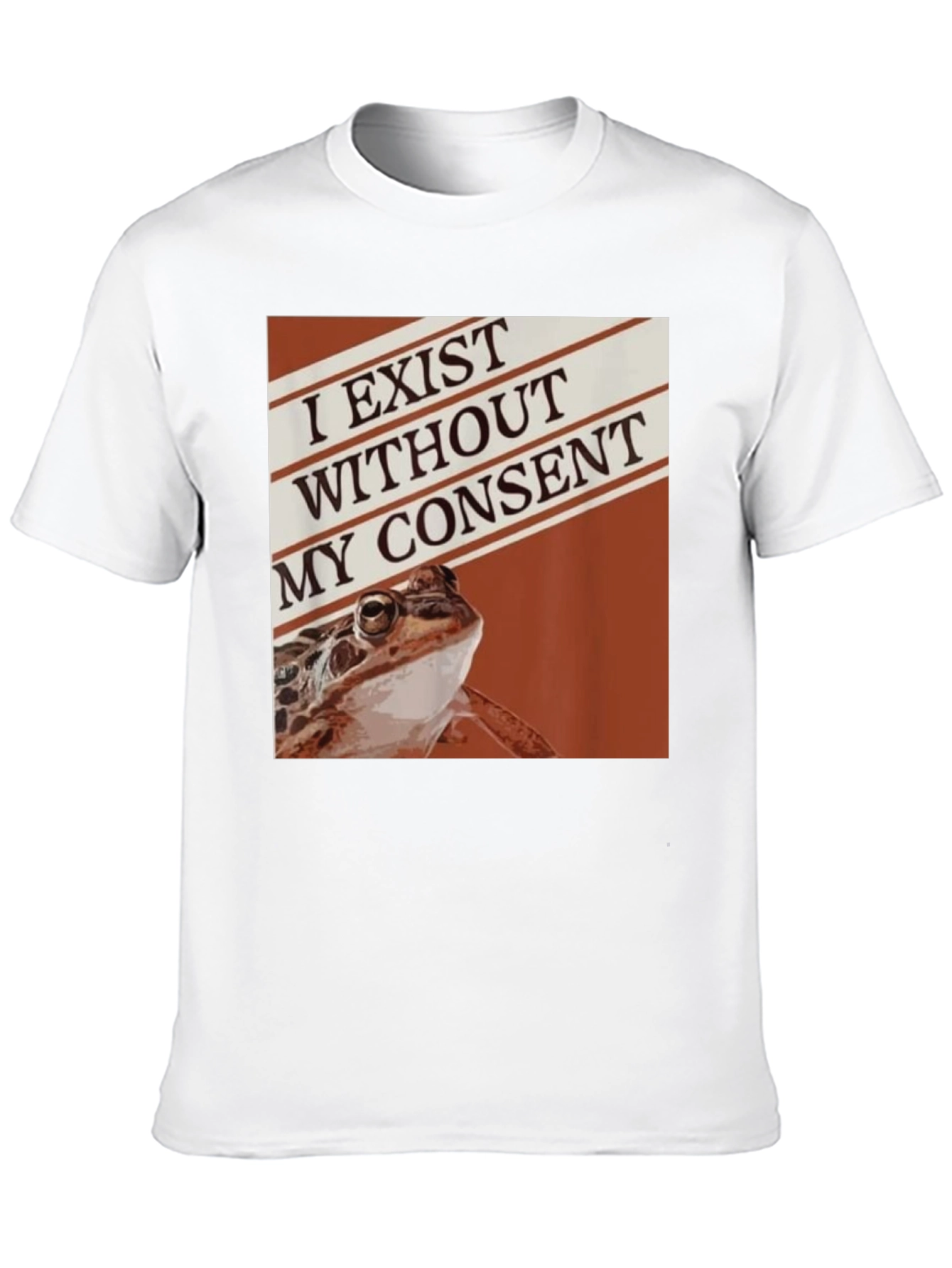 Exist Without Consent Frog Graphic Tee - Black