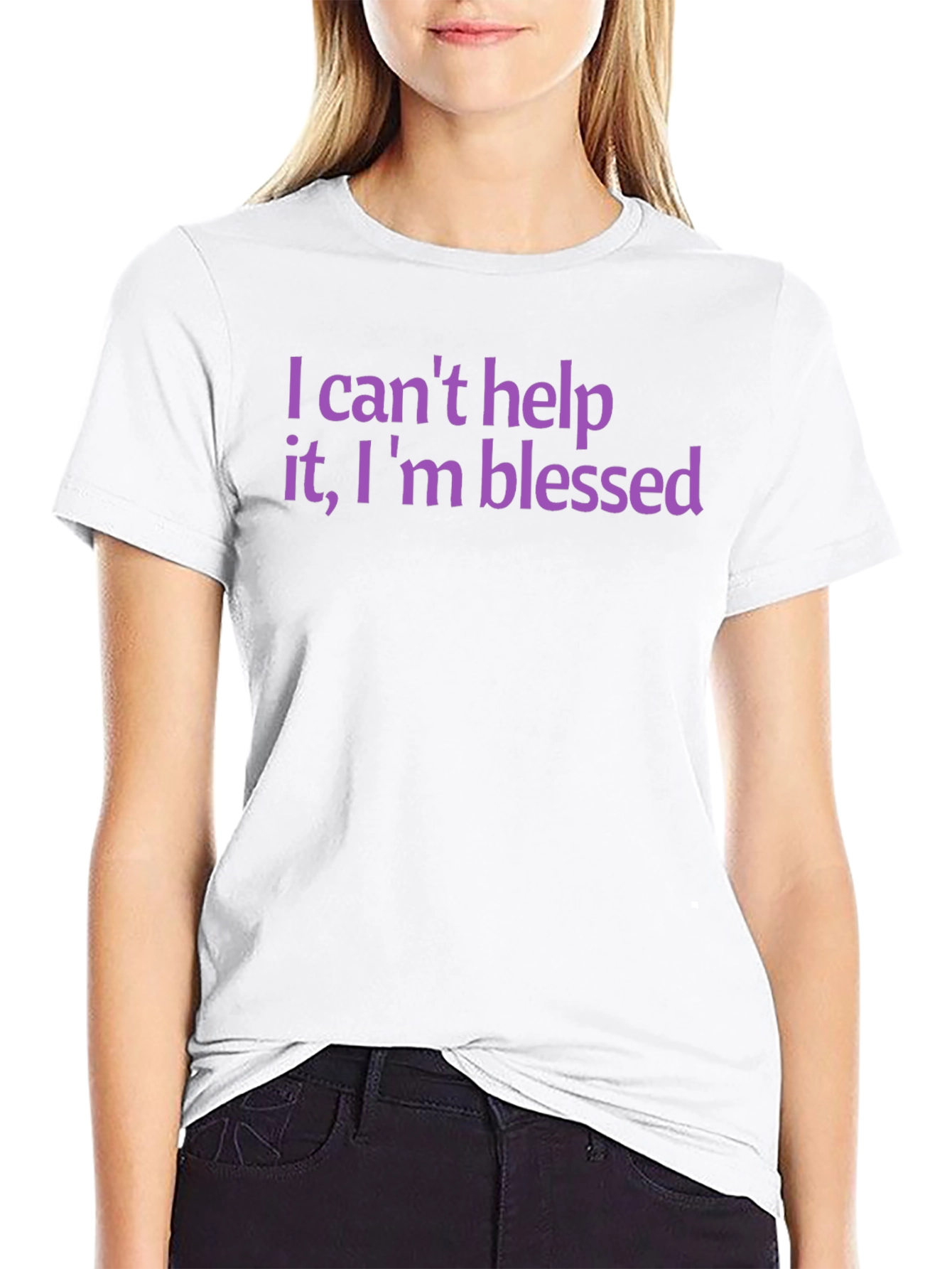 Blessed Graphic Tee - Soft Cotton Crew Neck T-Shirt