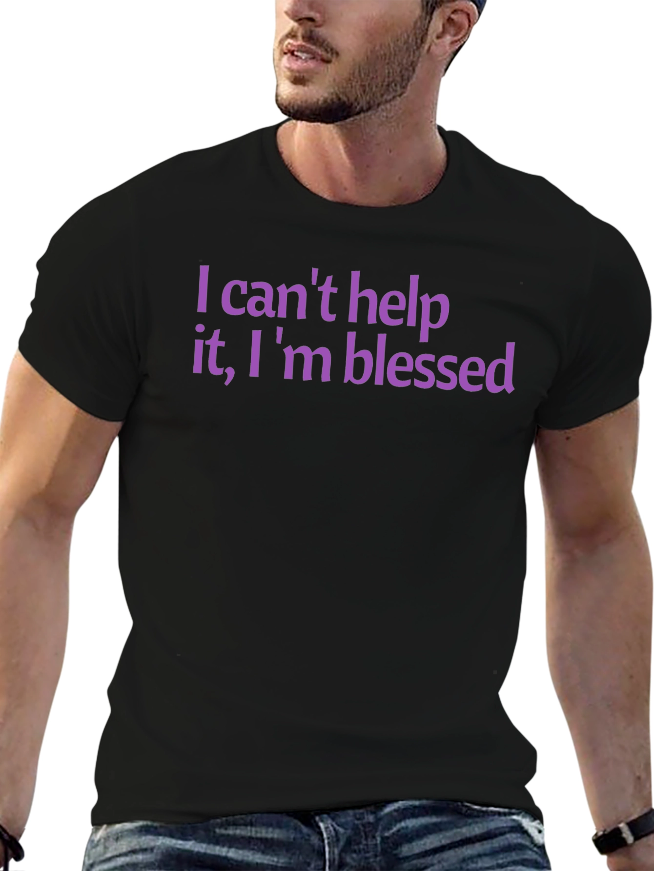 Blessed Graphic Tee - Soft Cotton Crew Neck T-Shirt