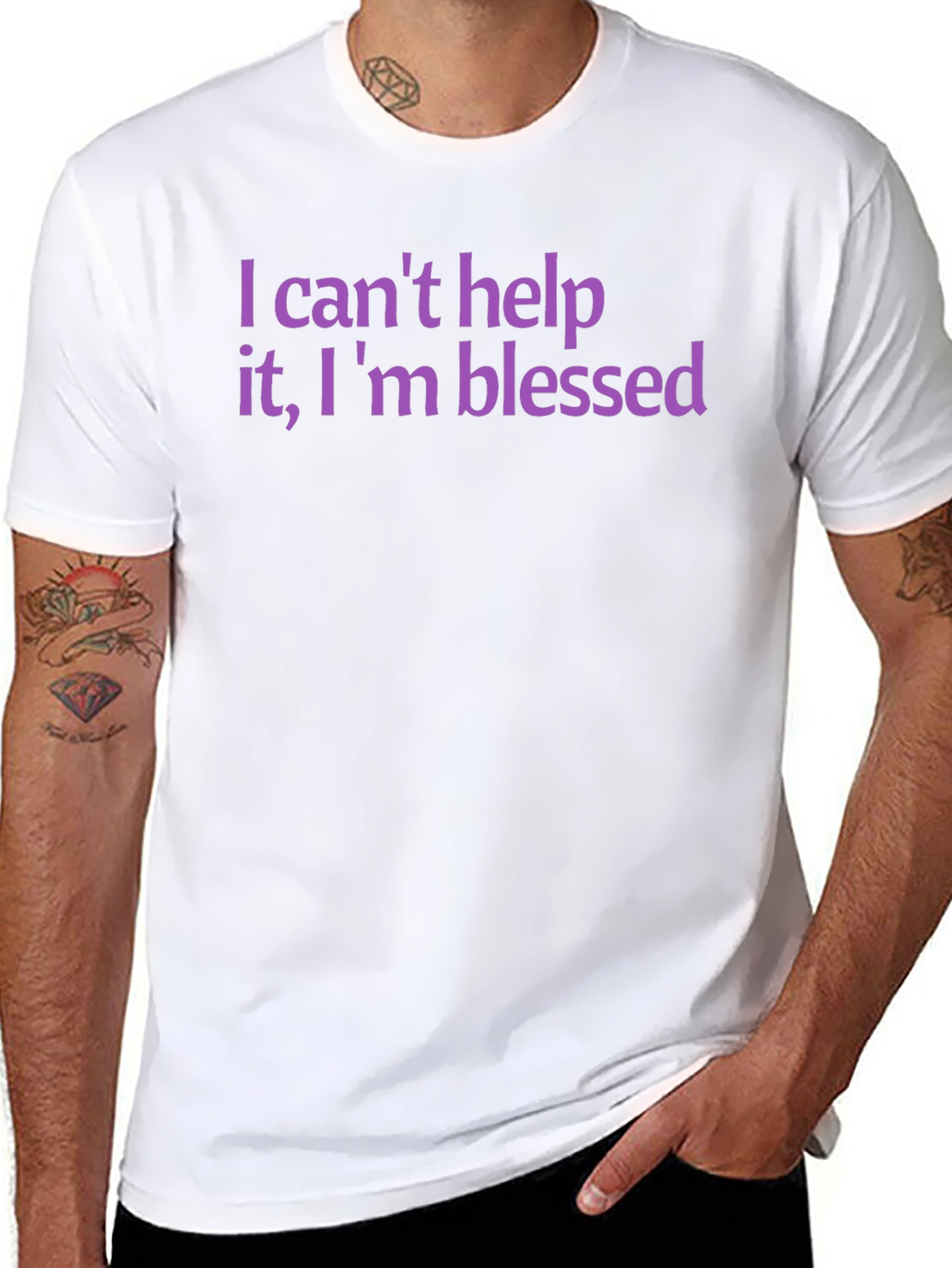 Blessed Graphic Tee - Soft Cotton Crew Neck T-Shirt