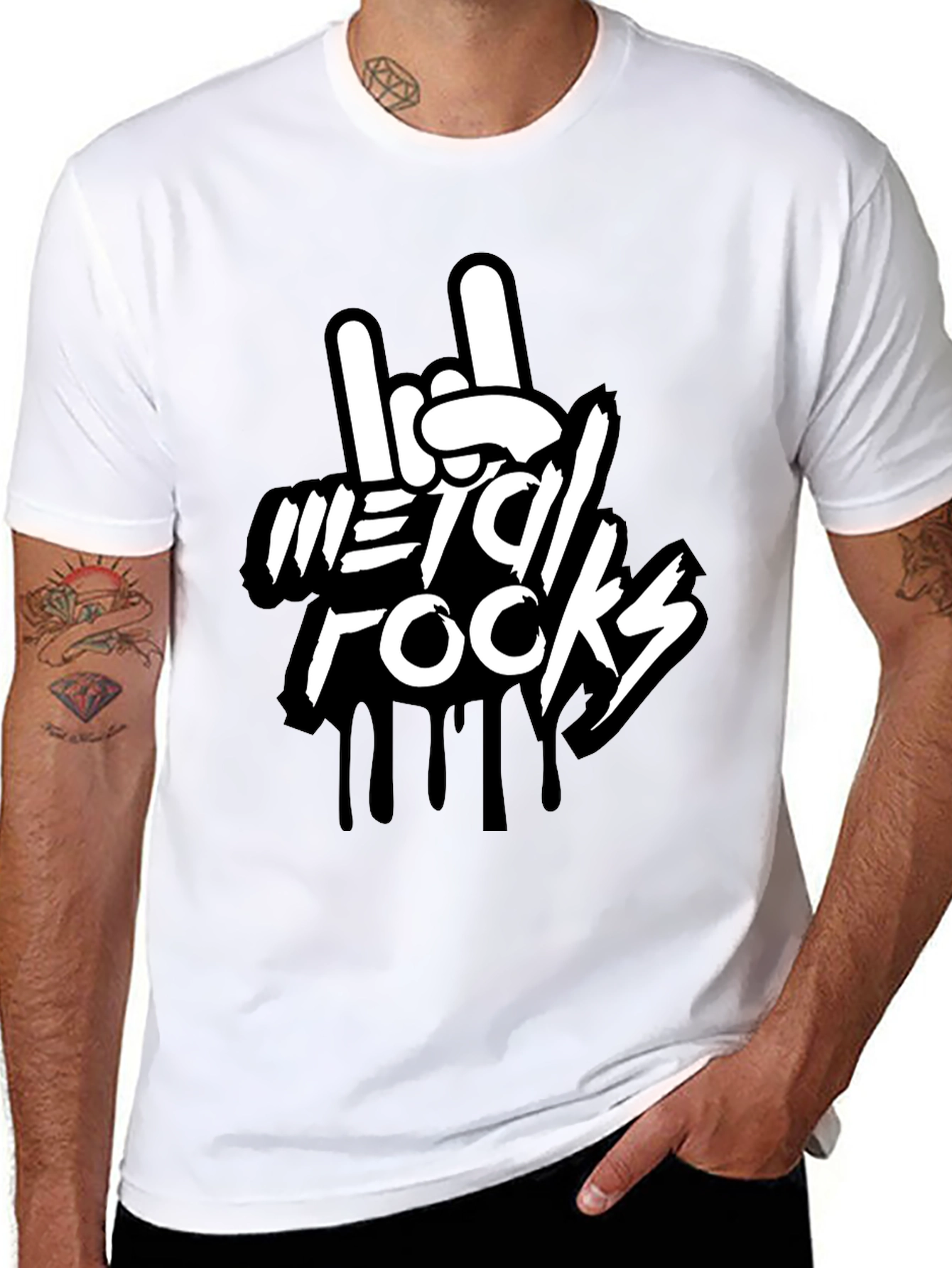 Metal Rocks Graphic Tee - Rock On!