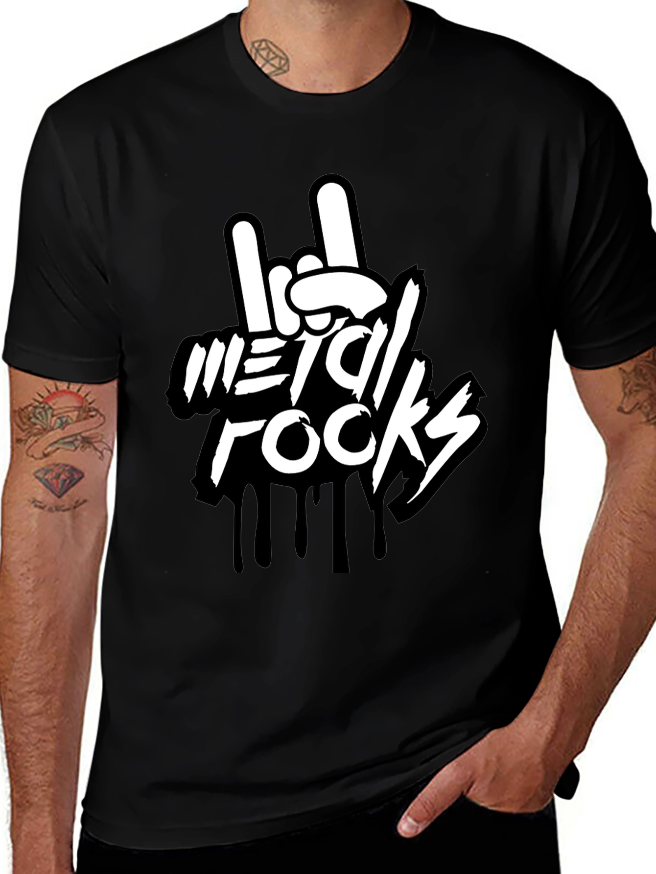 Metal Rocks Graphic Tee - Rock On!