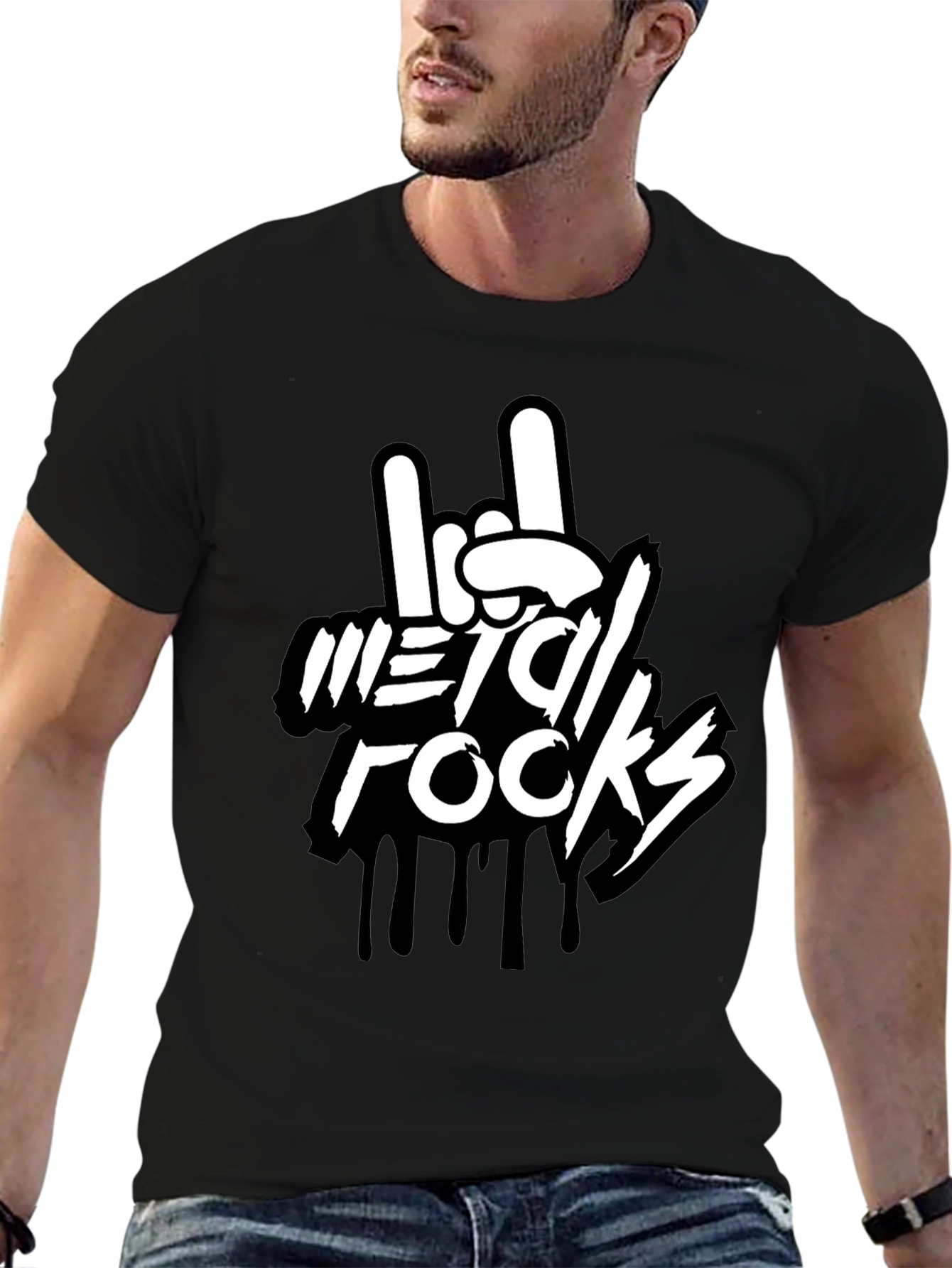 Metal Rocks Graphic Tee - Rock On!
