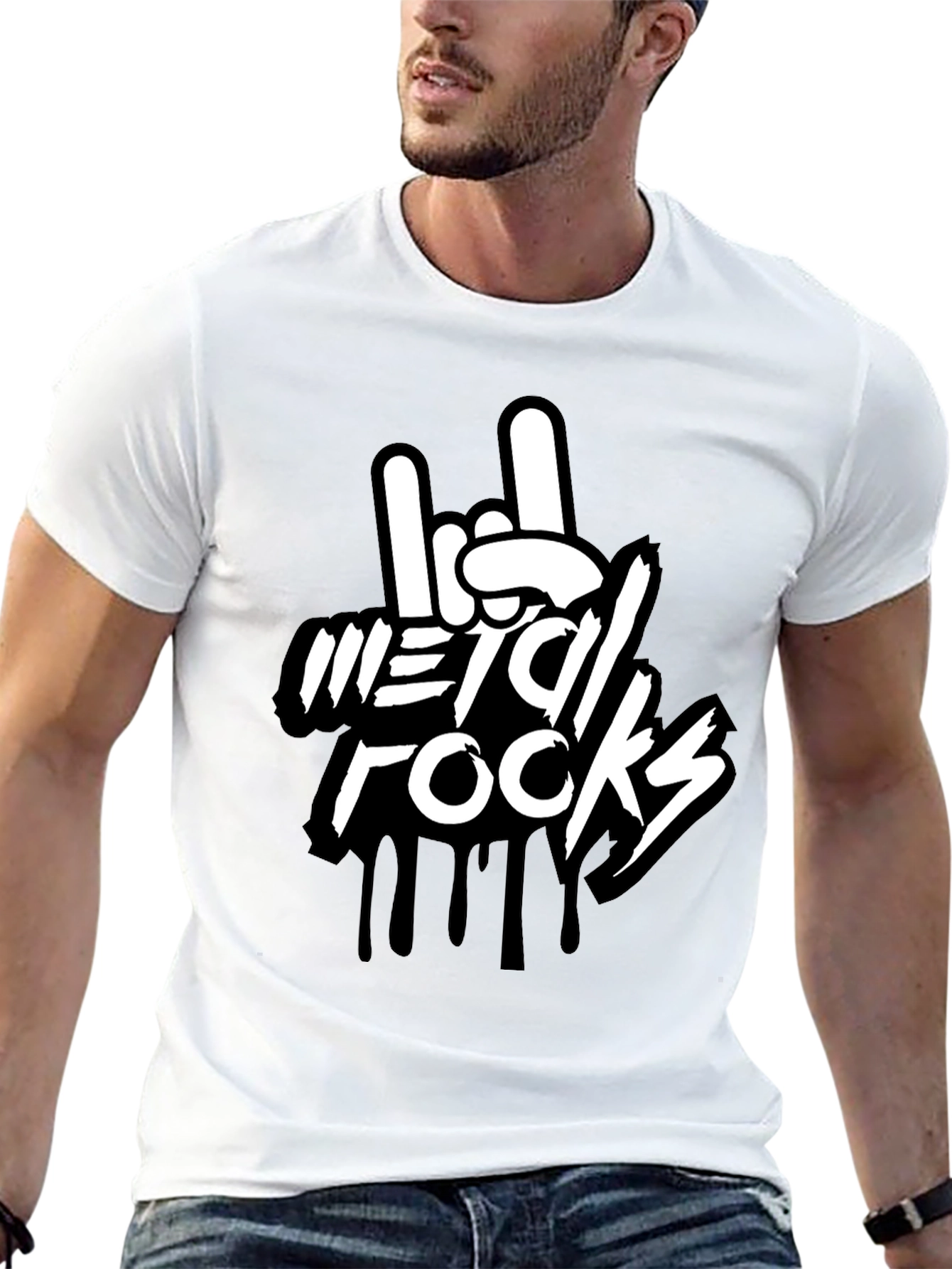 Metal Rocks Graphic Tee - Rock On!