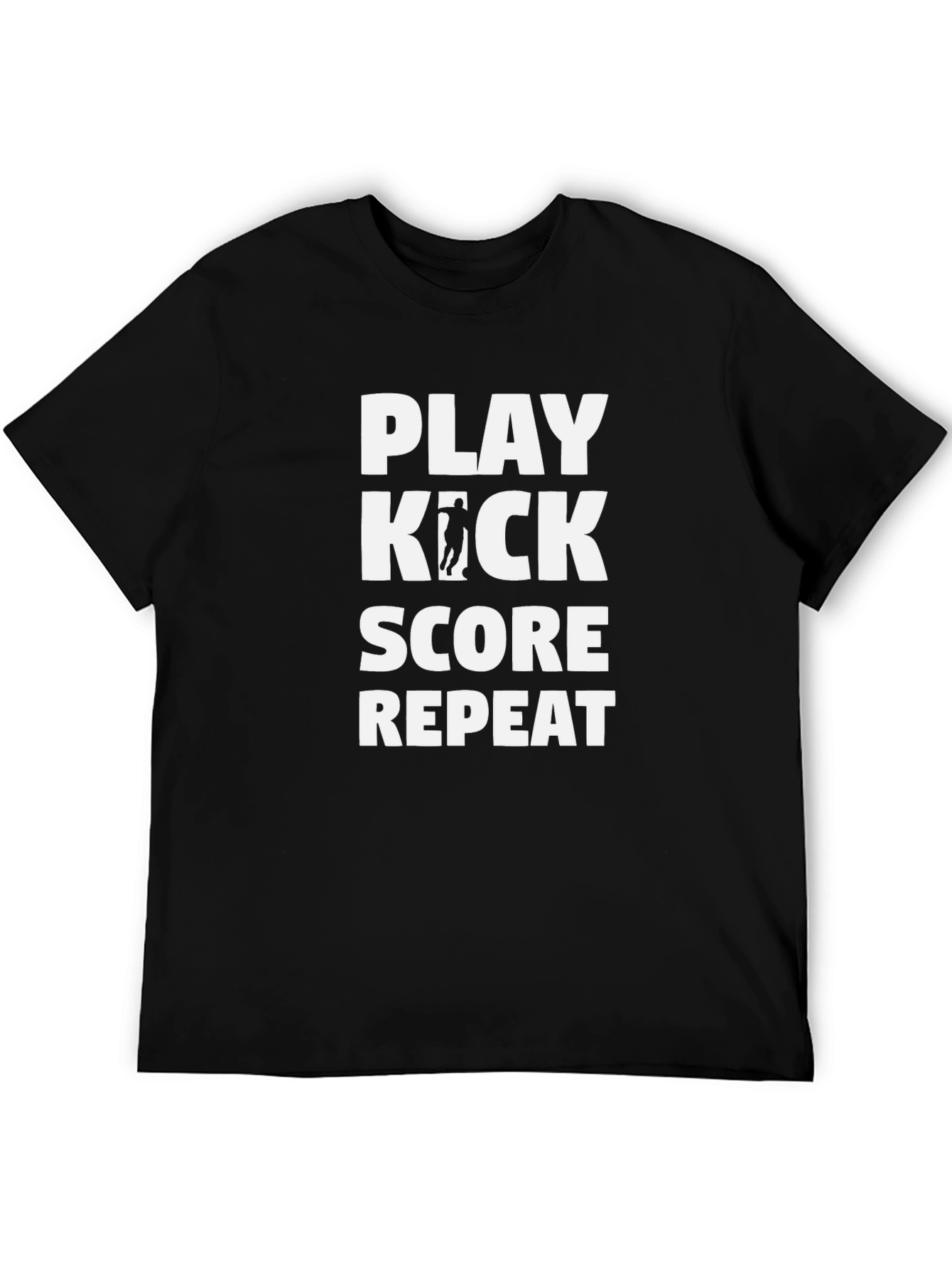Play Kick Score Repeat Graphic T-Shirt