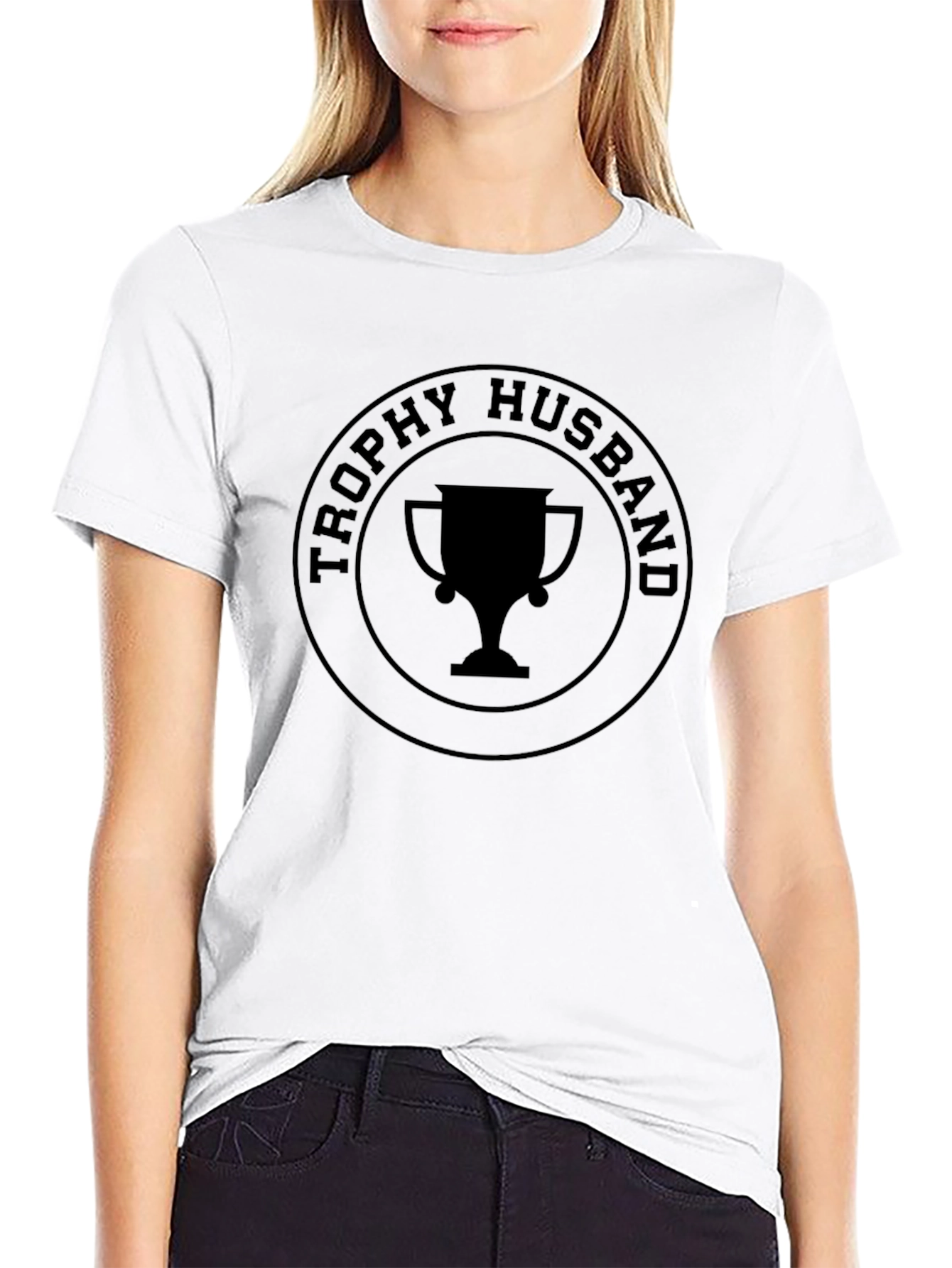 Trophy Husband Graphic Tee - Black