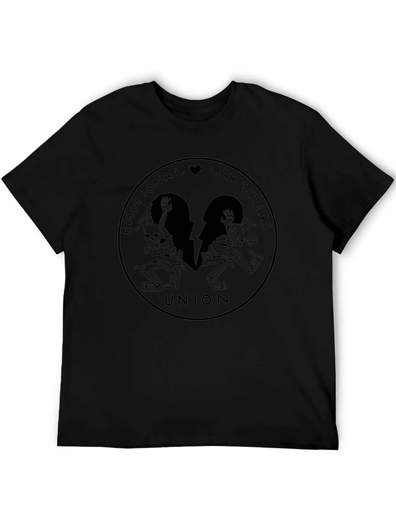 Emotional Labourers Union Black T-Shirt