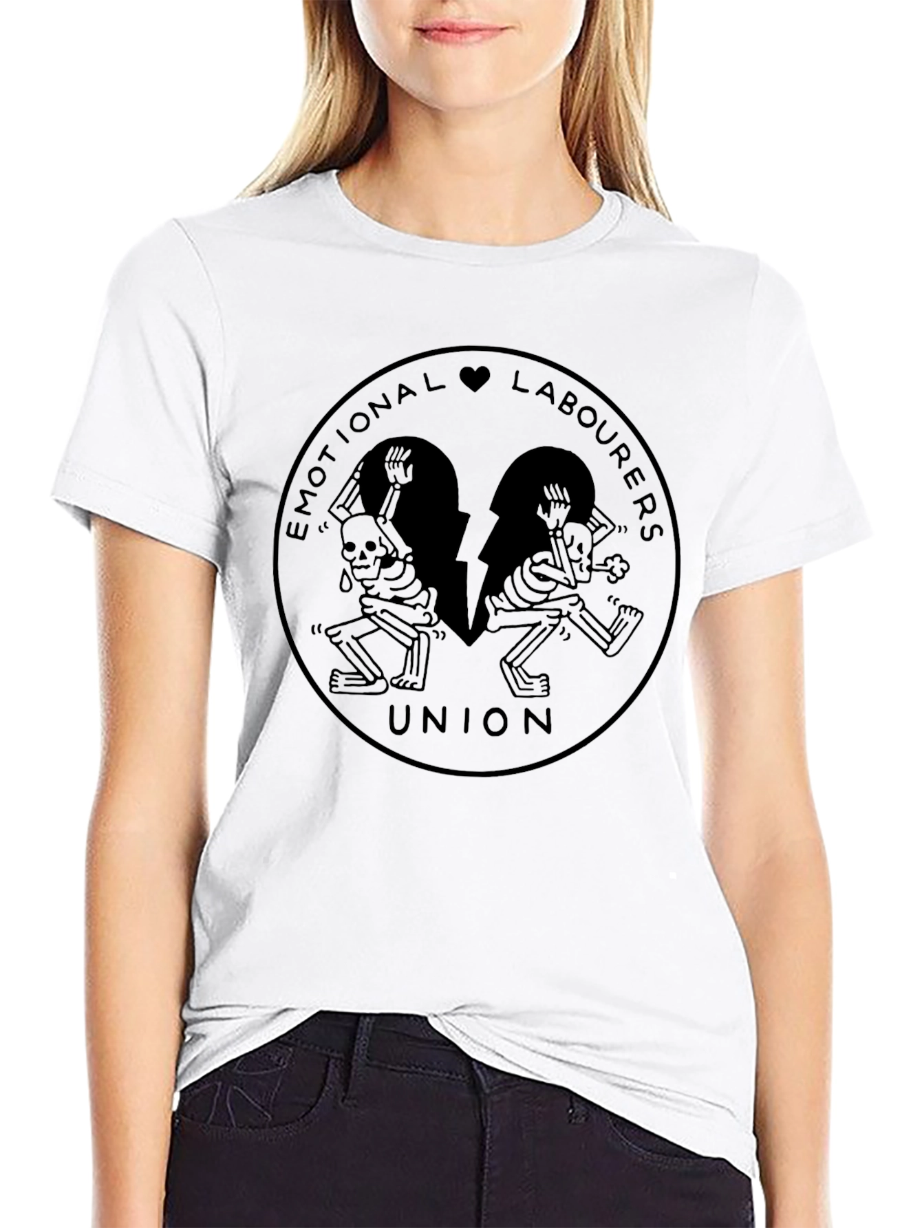 Emotional Labourers Union Black T-Shirt