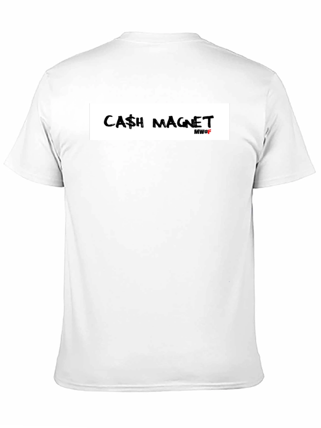 Cash Magnet Graphic T-Shirt - Black Crew Neck Tee