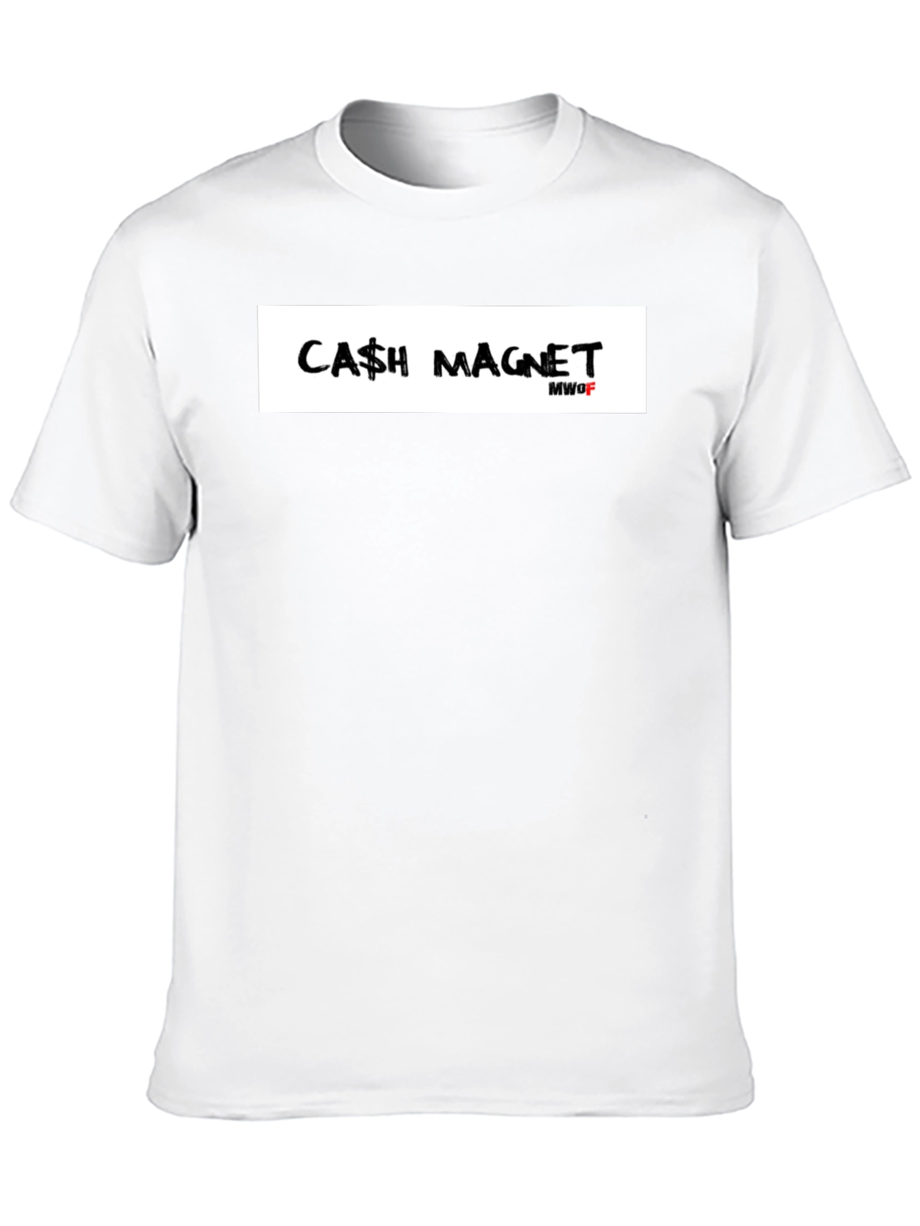 Cash Magnet Graphic T-Shirt - Black Crew Neck Tee