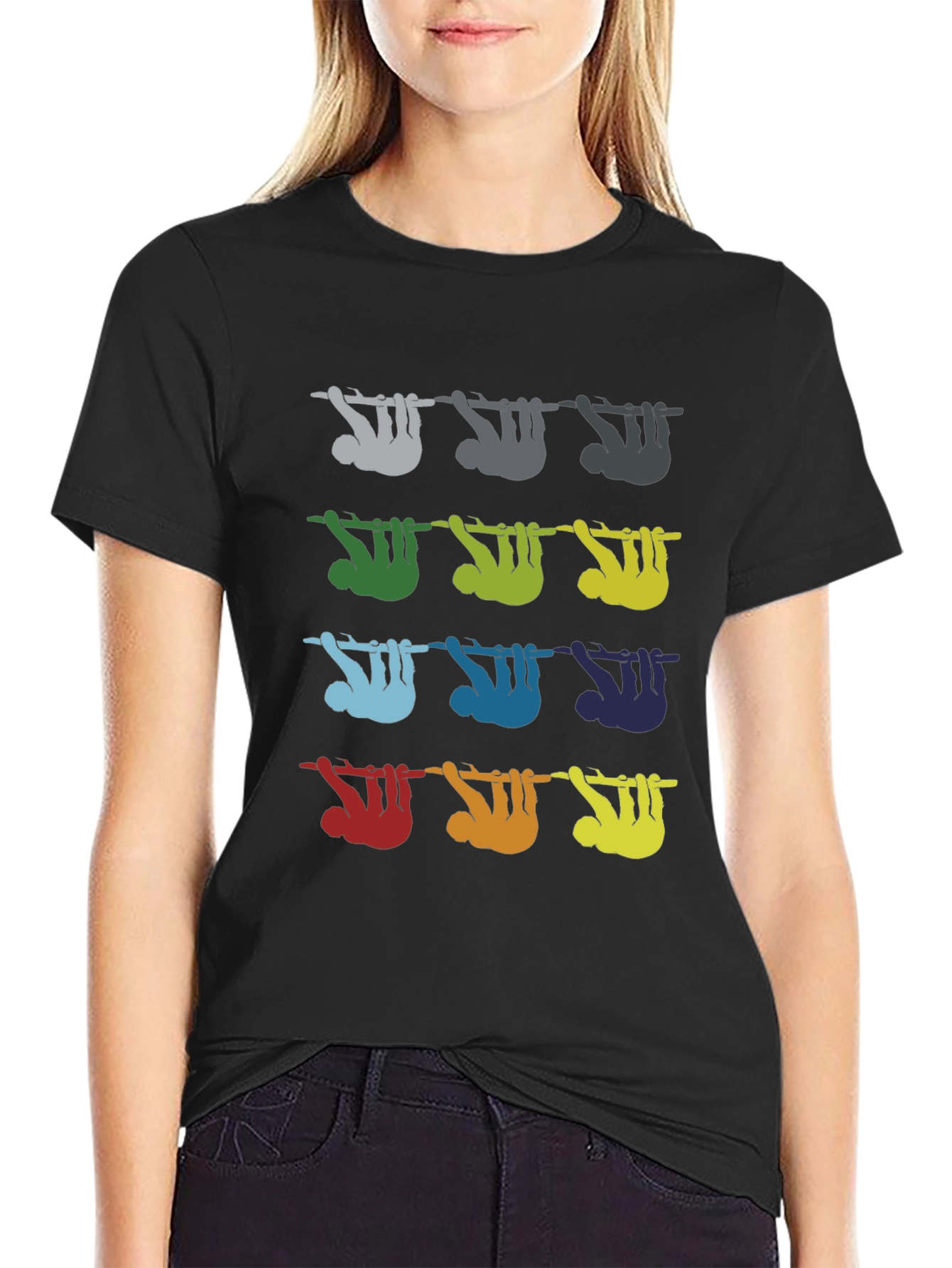 Colorful Sloth Tee