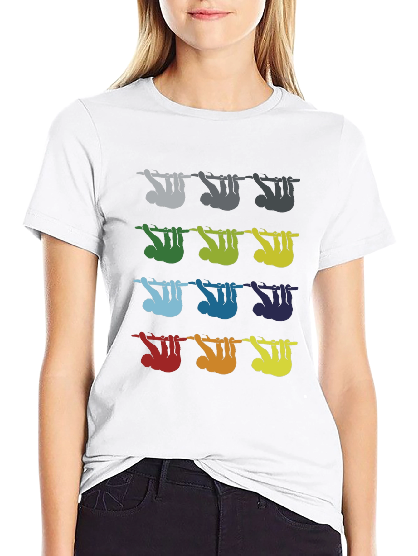 Colorful Sloth Tee