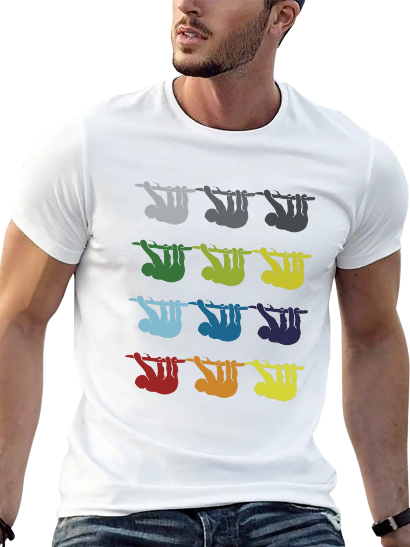 Colorful Sloth Tee