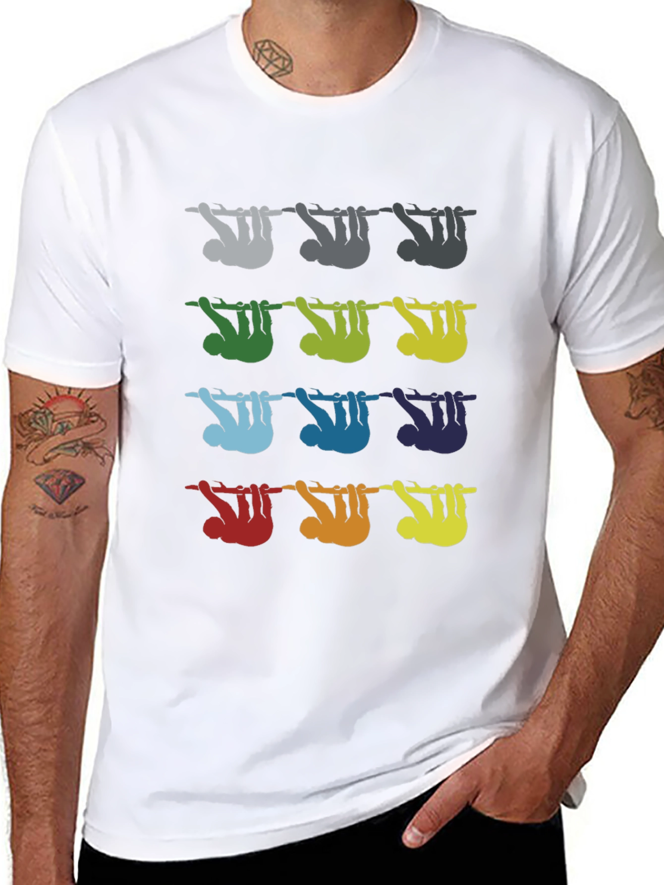 Colorful Sloth Tee