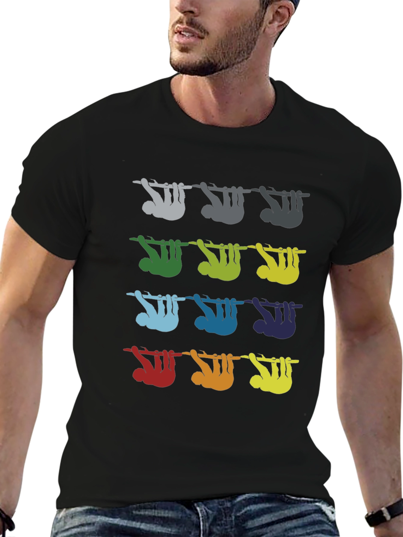 Colorful Sloth Tee