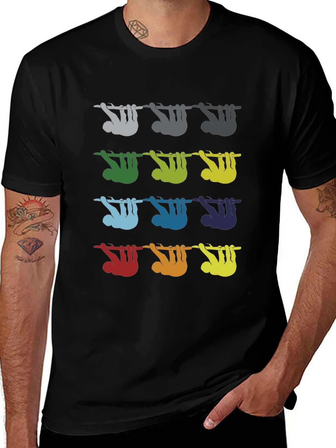 Colorful Sloth Tee