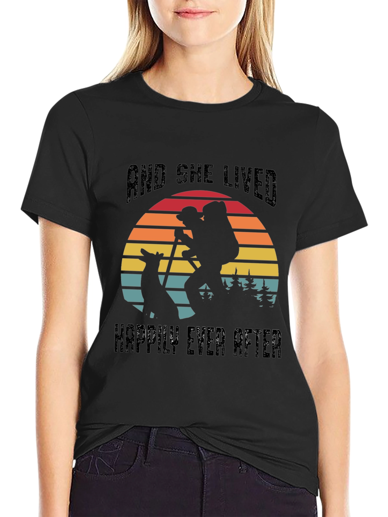 And She Lived Happily Ever After Hiking T-Shirt