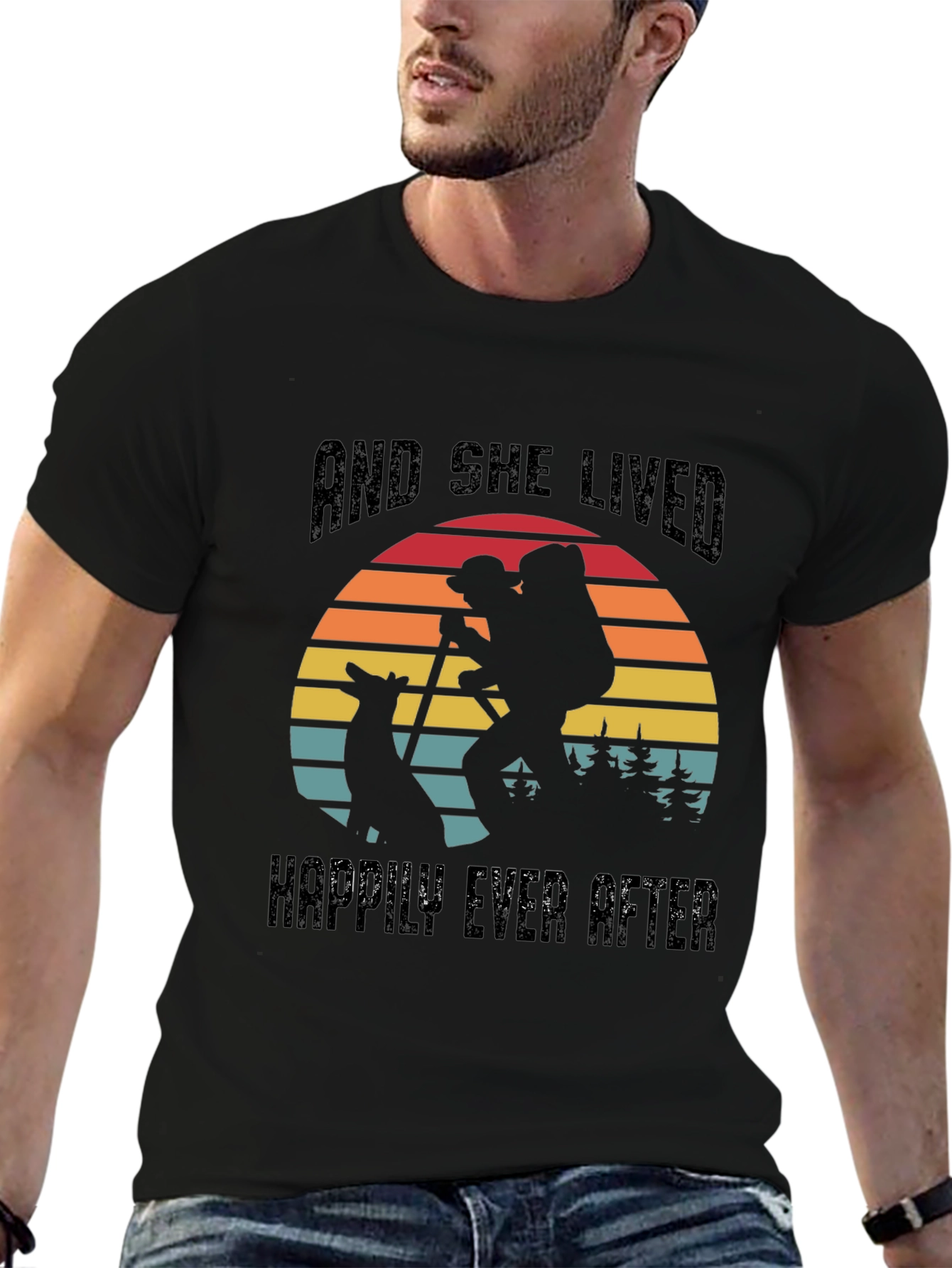 And She Lived Happily Ever After Hiking T-Shirt