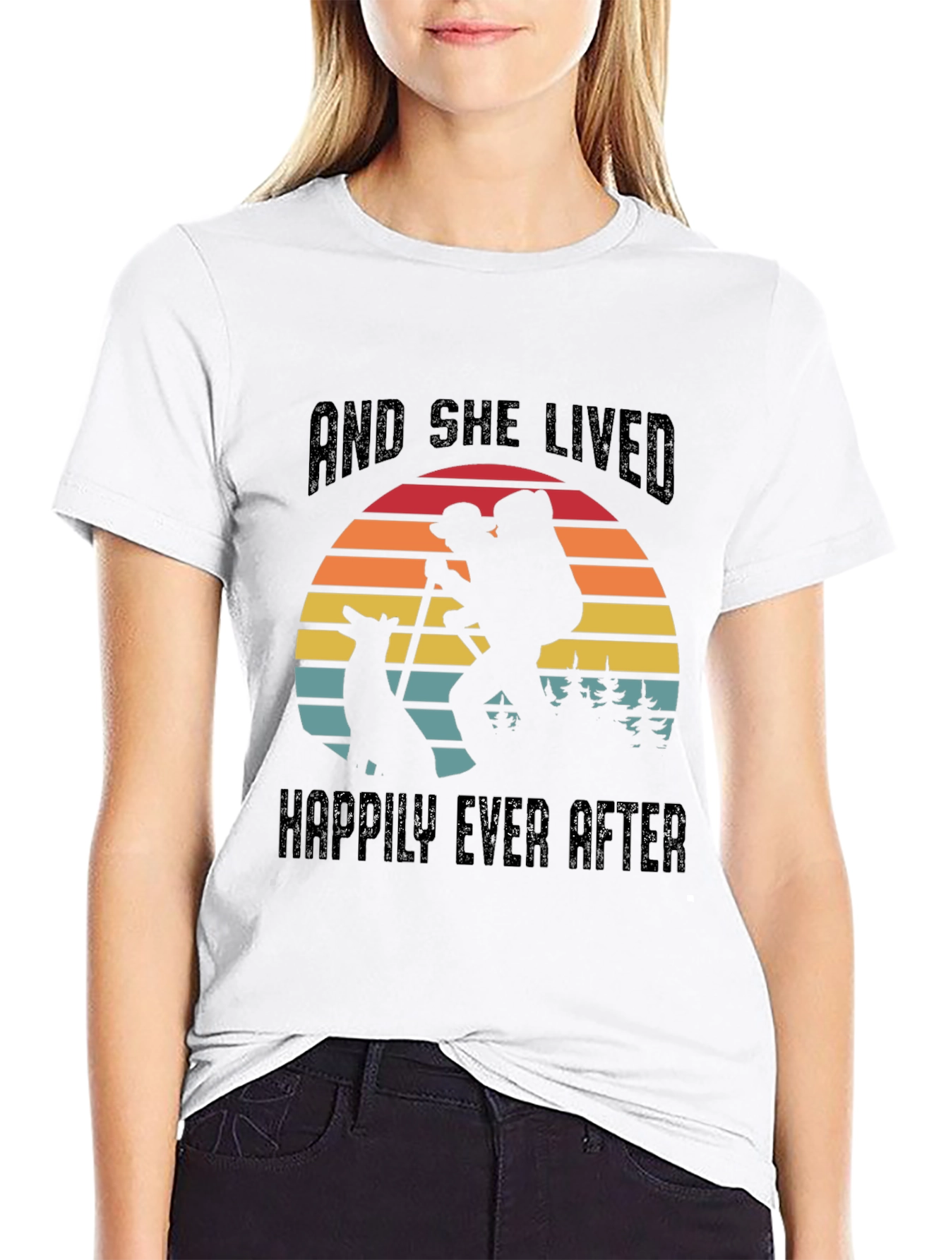 And She Lived Happily Ever After Hiking T-Shirt