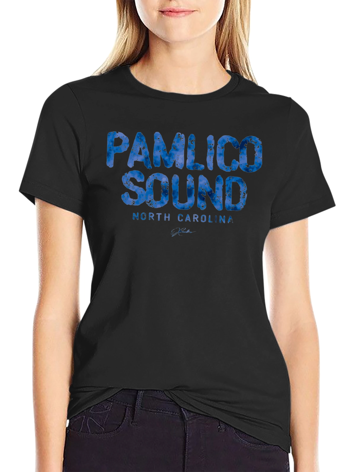 Pamlico Sound North Carolina Black T-Shirt