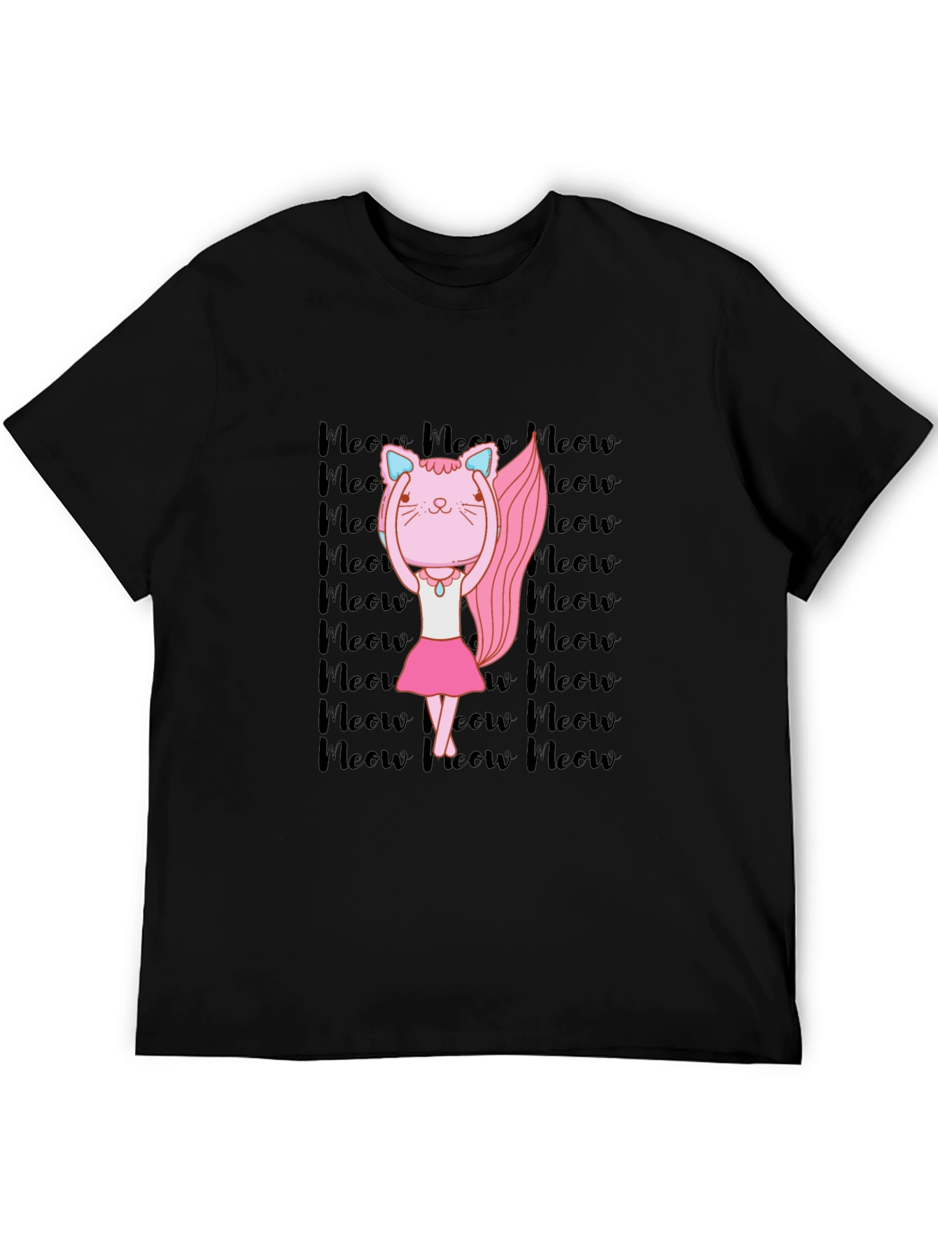 Ballerina Cat Meow Graphic T-Shirt