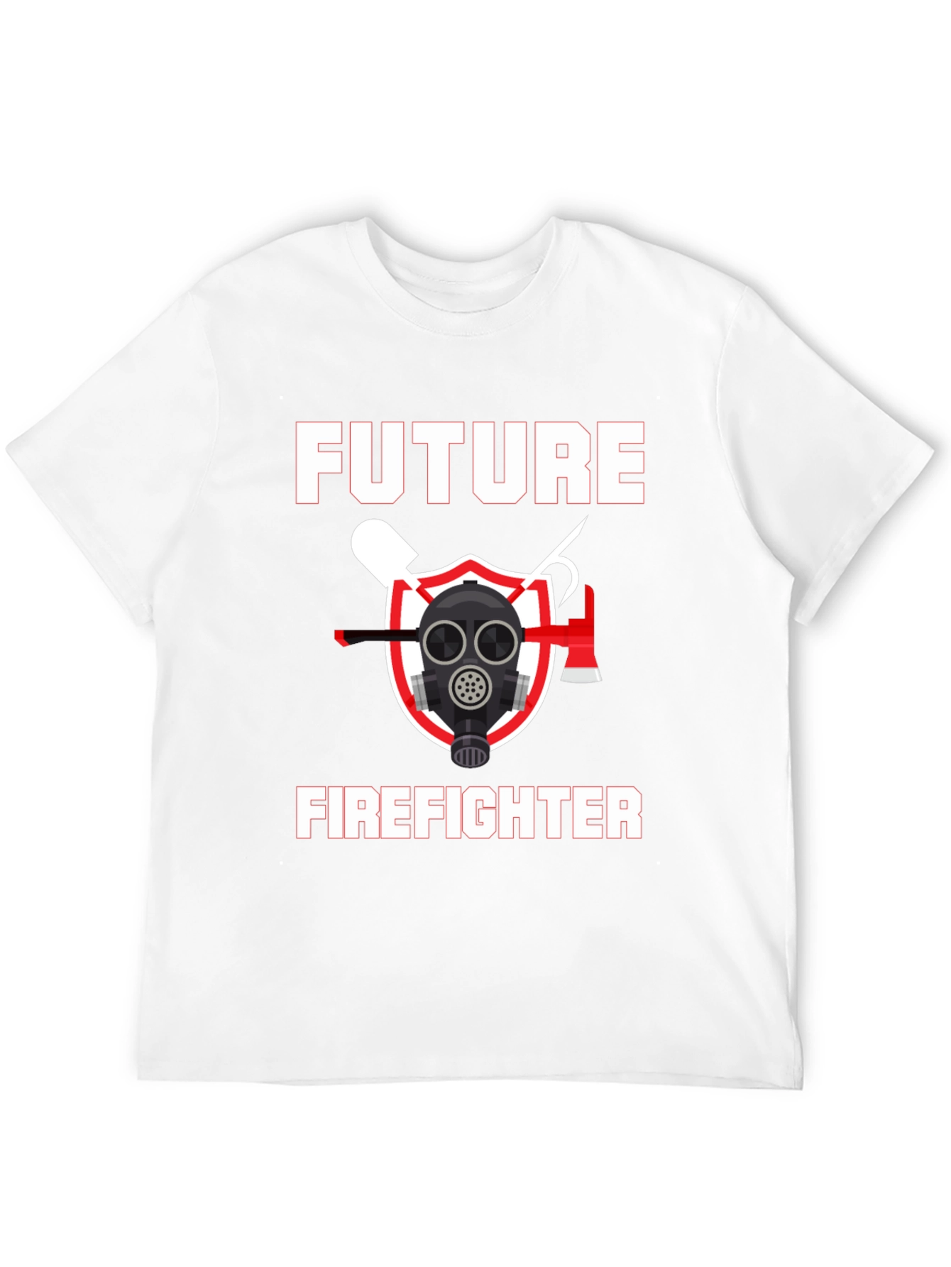 Future Firefighter Graphic T-Shirt - Black Cotton Tee