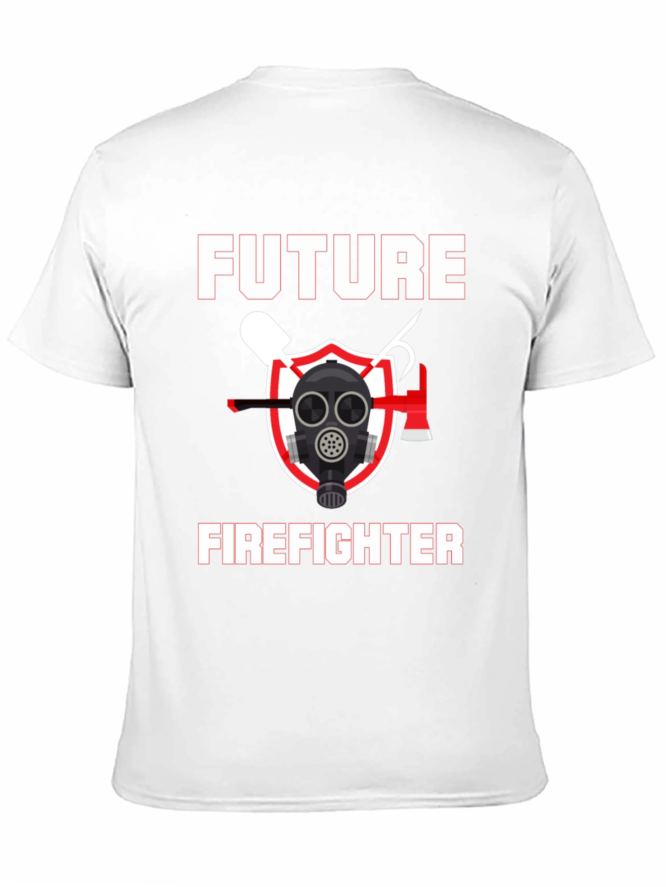Future Firefighter Graphic T-Shirt - Black Cotton Tee