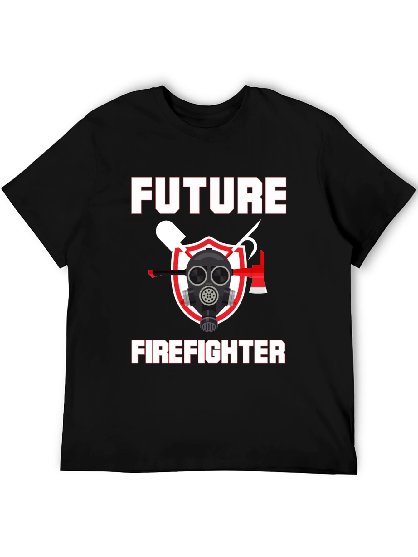 Future Firefighter Graphic T-Shirt - Black Cotton Tee