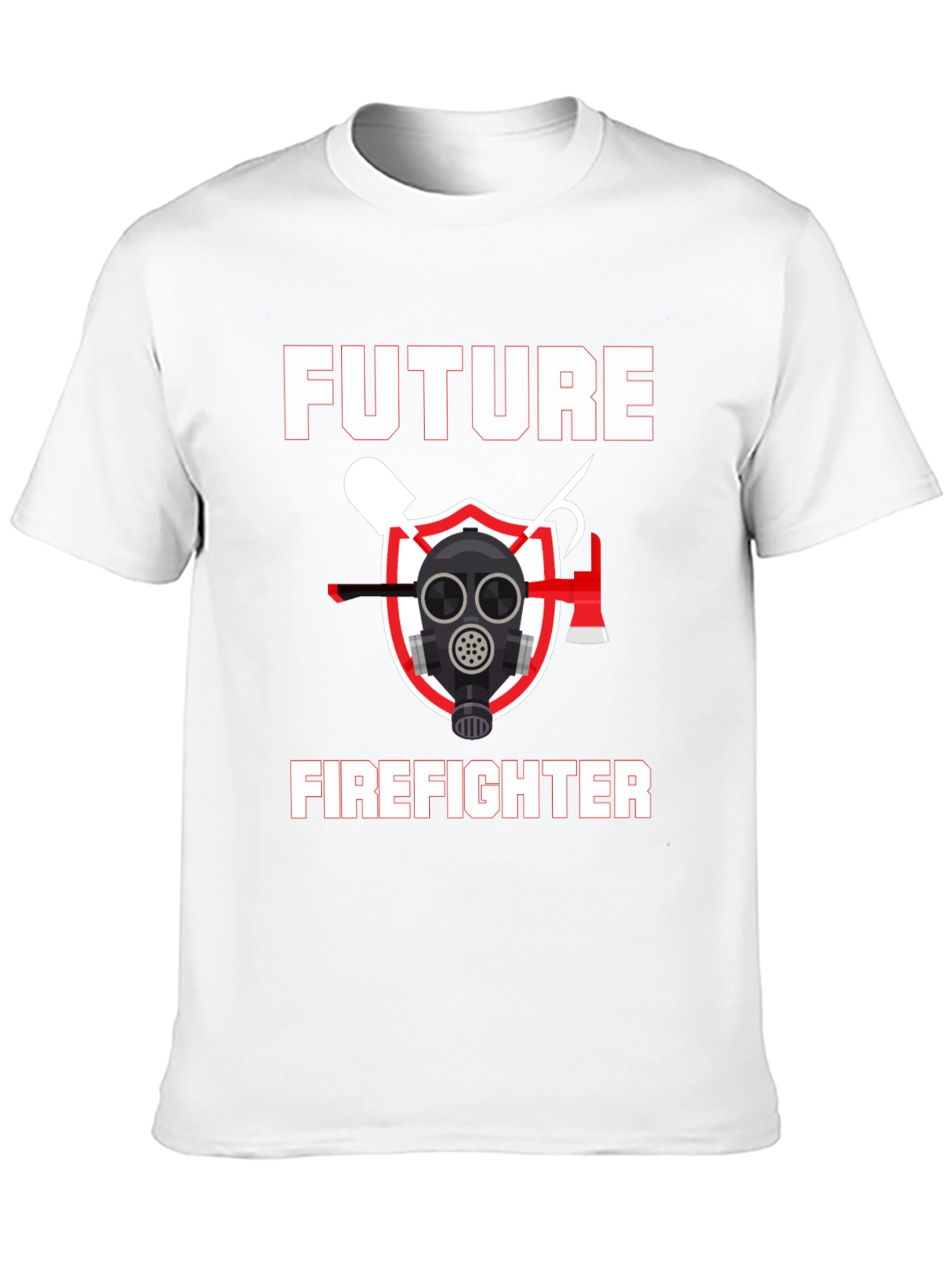 Future Firefighter Graphic T-Shirt - Black Cotton Tee