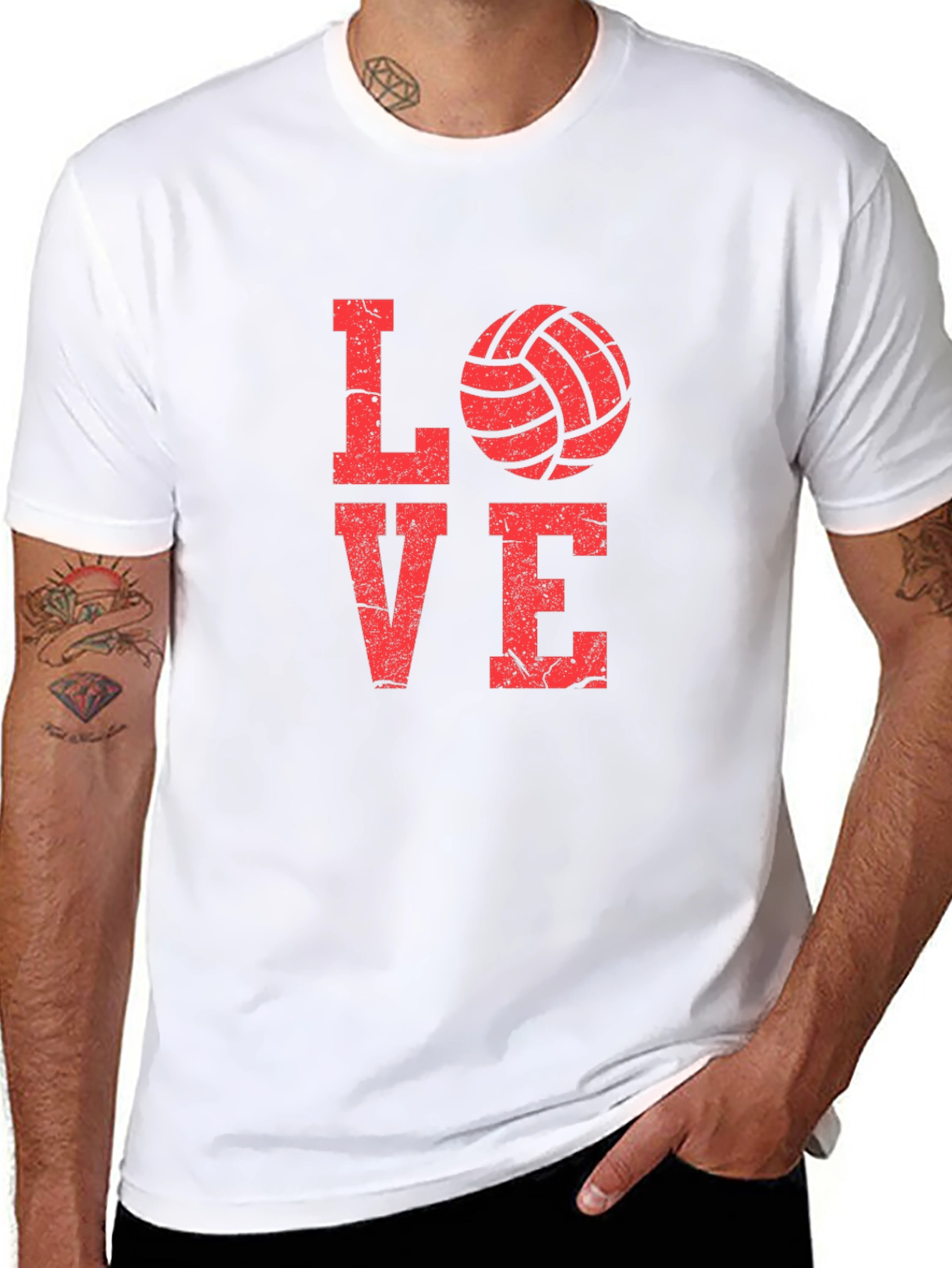 Volleyball Love Graphic Tee - Sports Fan T-Shirt