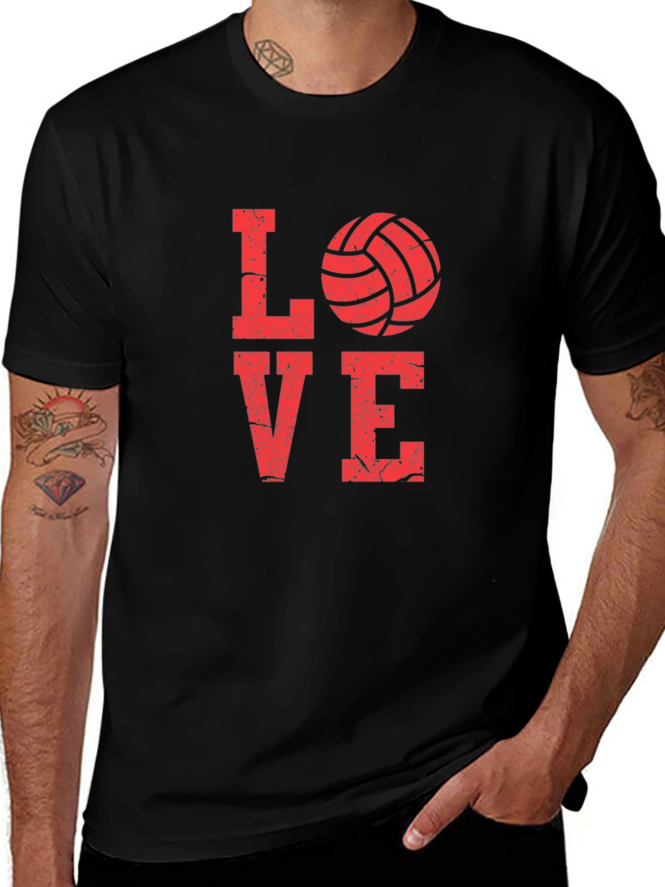 Volleyball Love Graphic Tee - Sports Fan T-Shirt