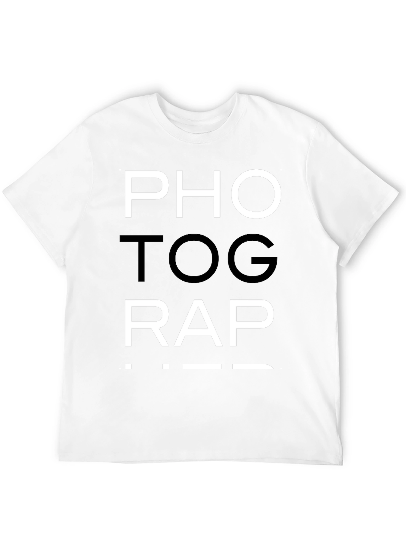 Photog-Rap Tee - Black Cotton Graphic T-Shirt