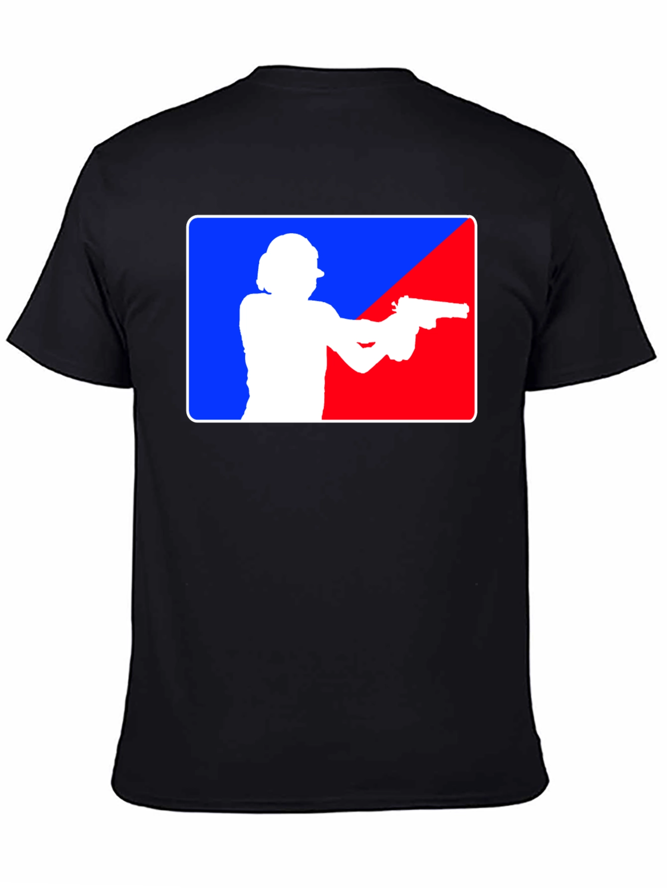 Gunslinger T-Shirt: Blue and Red Target Design