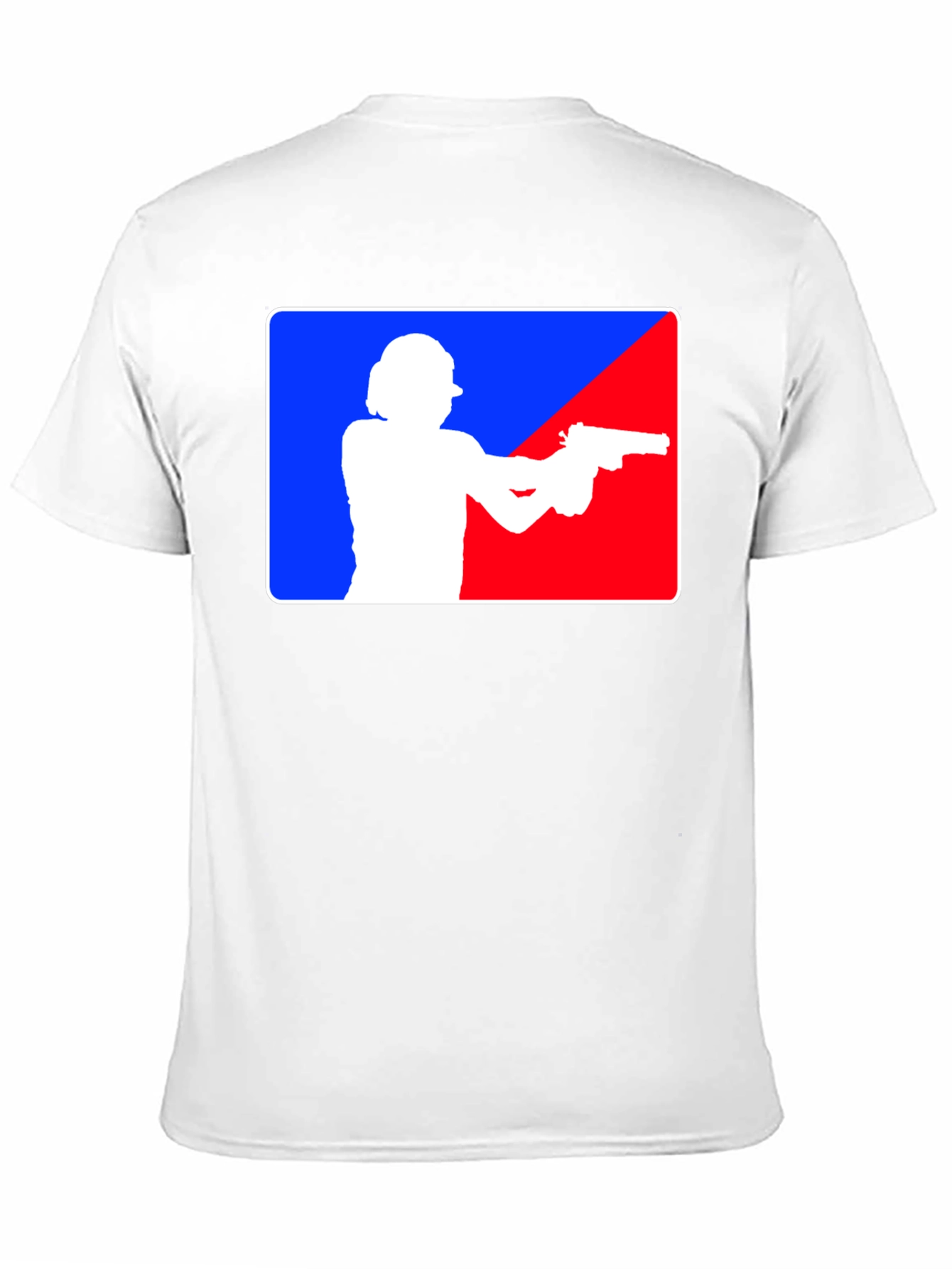 Gunslinger T-Shirt: Blue and Red Target Design
