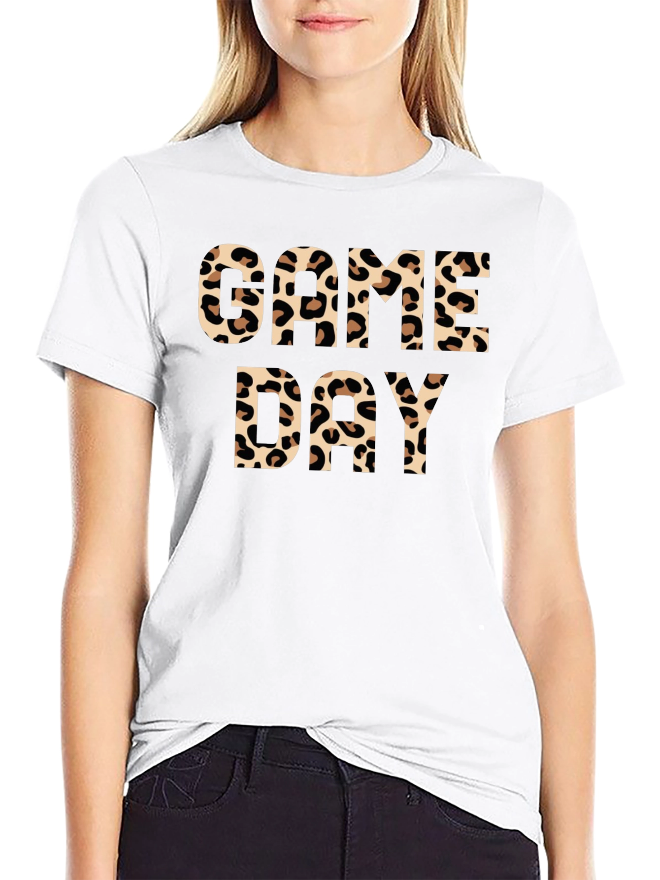 Game Day Cheetah Print Graphic Tee