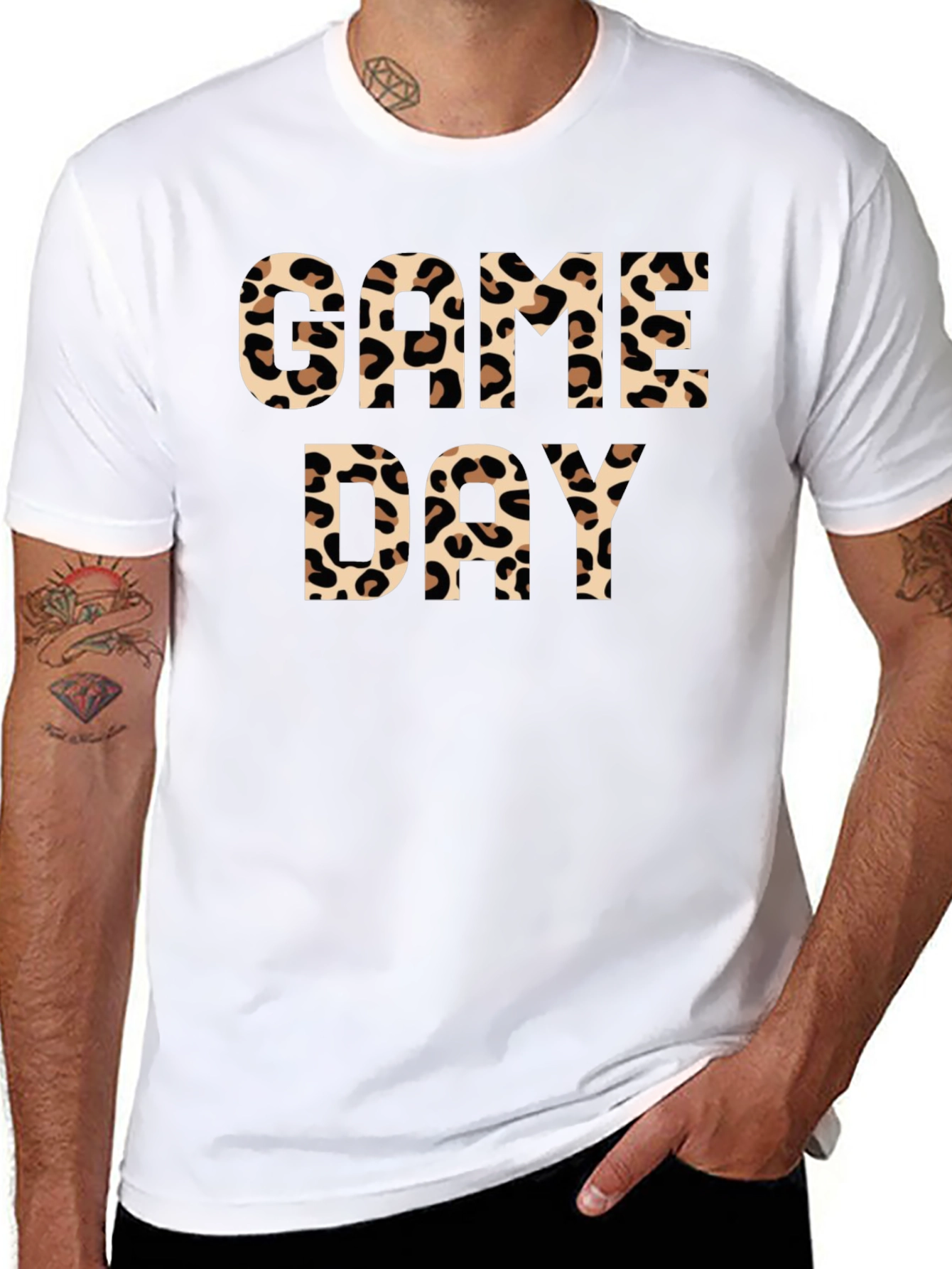 Game Day Cheetah Print Graphic Tee