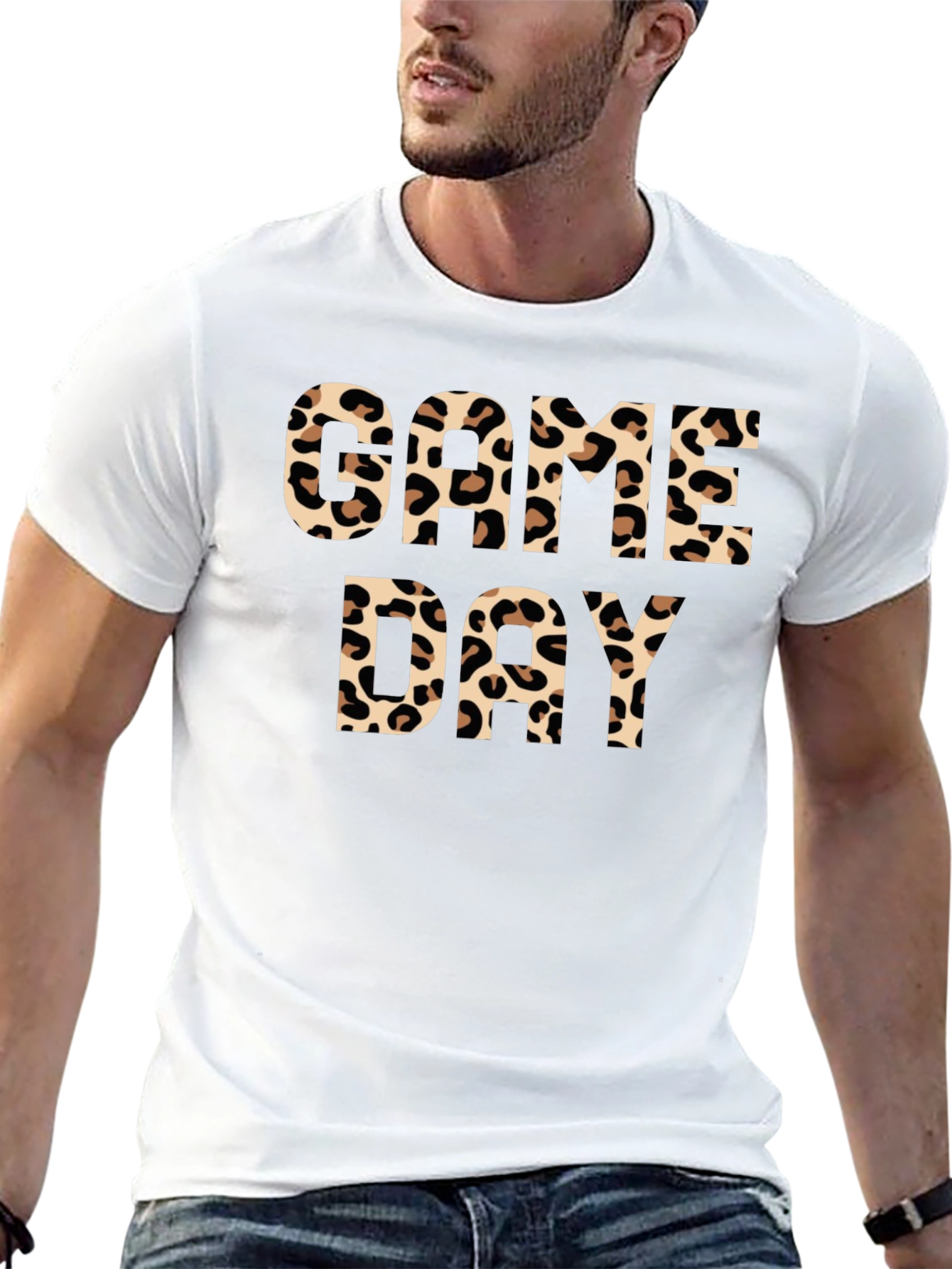 Game Day Cheetah Print Graphic Tee