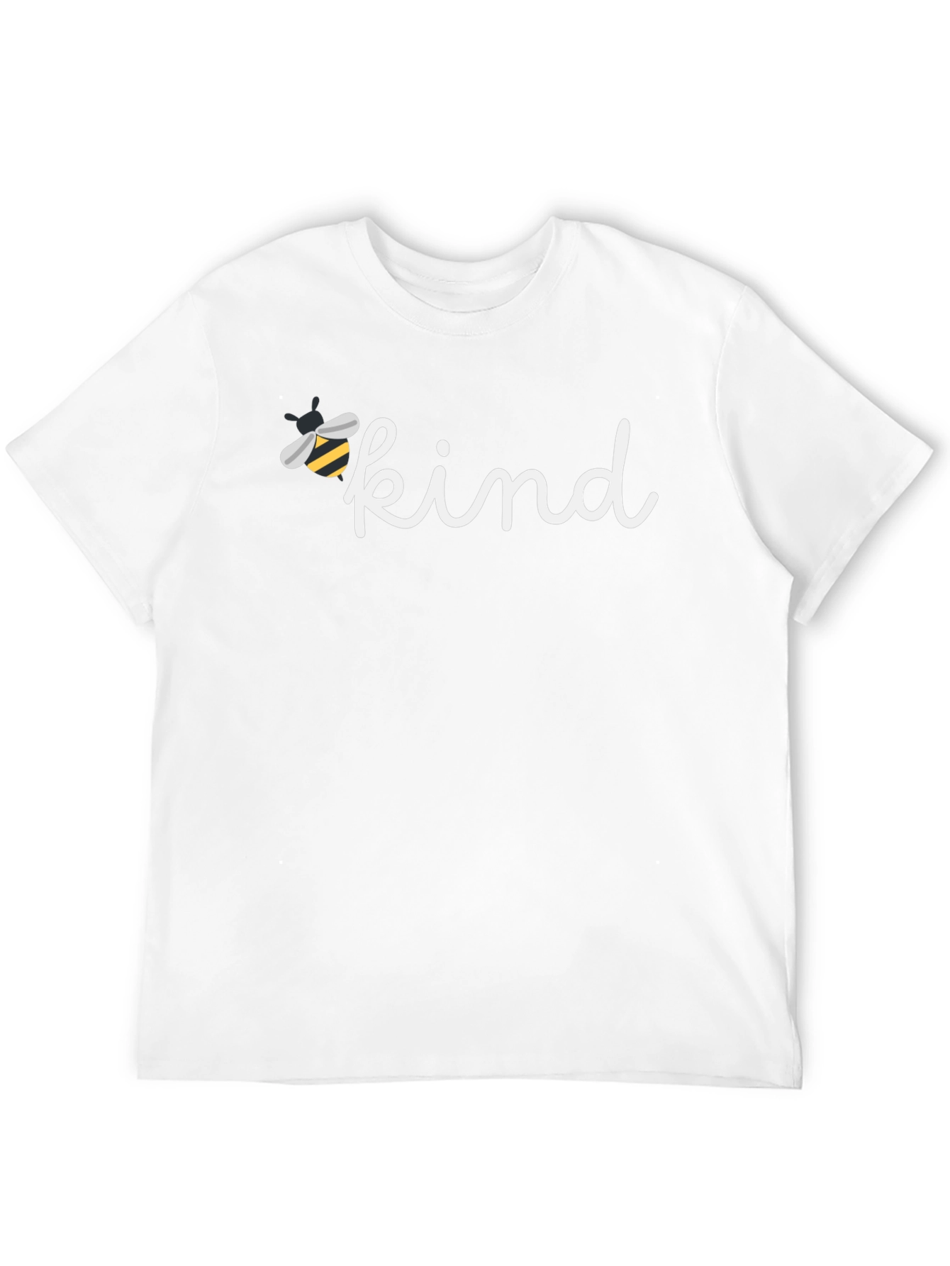 Bee Kind Graphic Tee - Black Cotton Casual T-Shirt