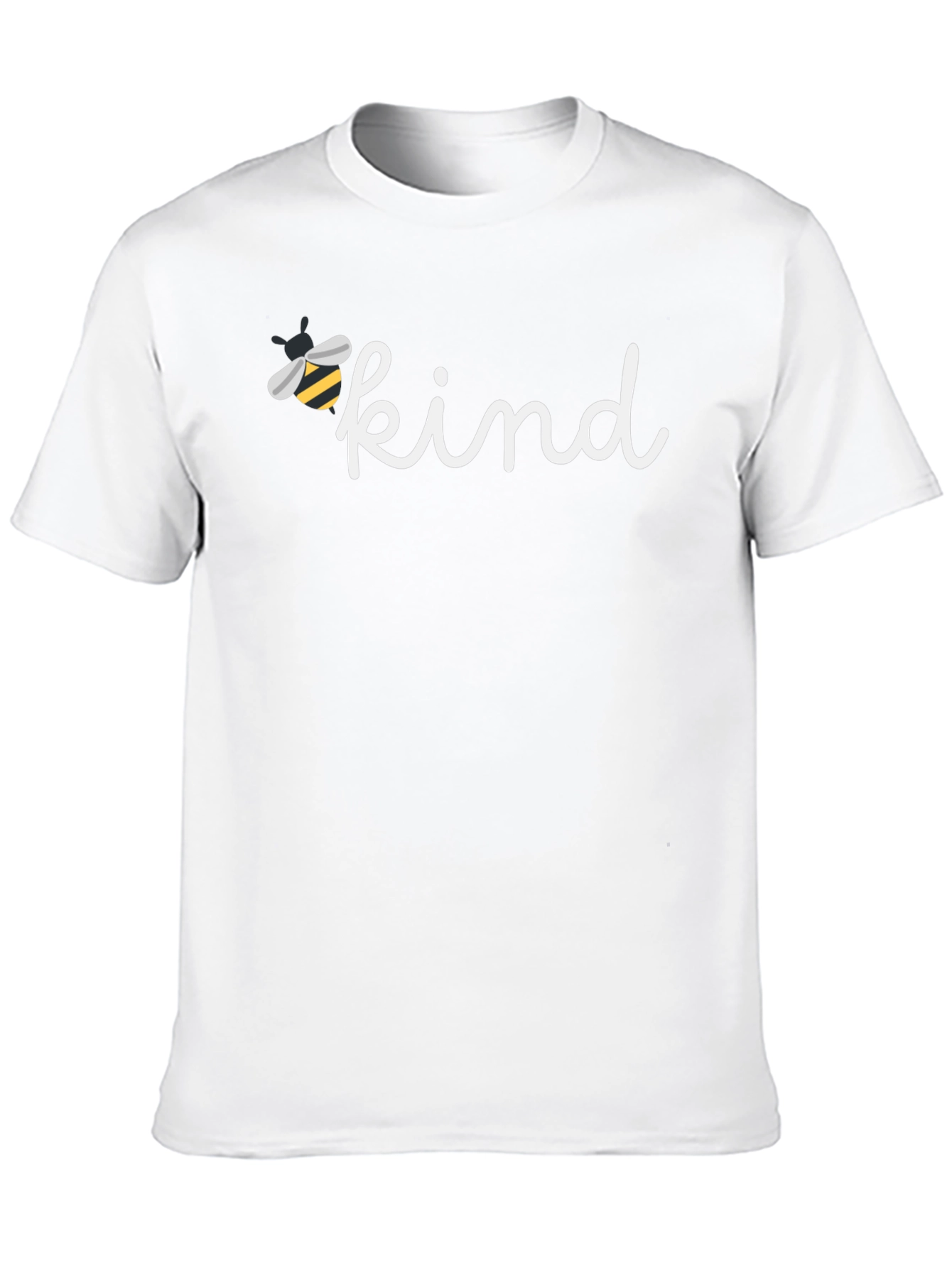 Bee Kind Graphic Tee - Black Cotton Casual T-Shirt