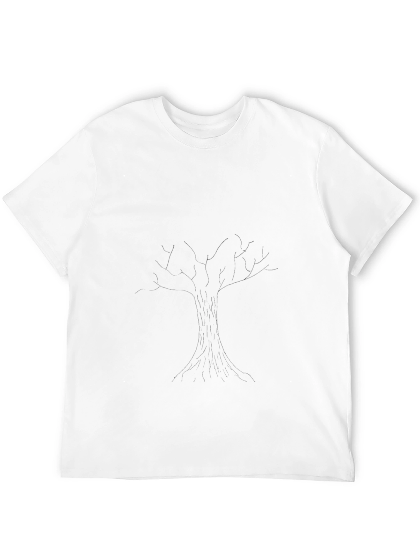 Mens Black Tree Graphic Tee - Stylish Casual Wear