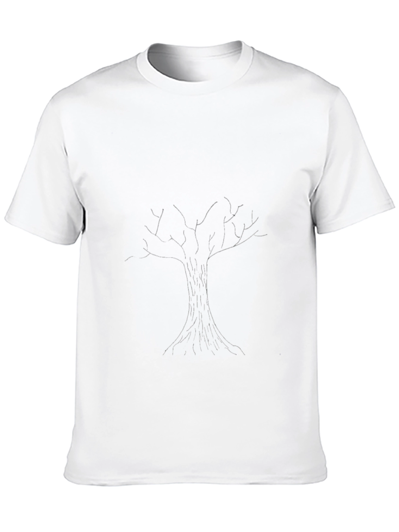 Mens Black Tree Graphic Tee - Stylish Casual Wear