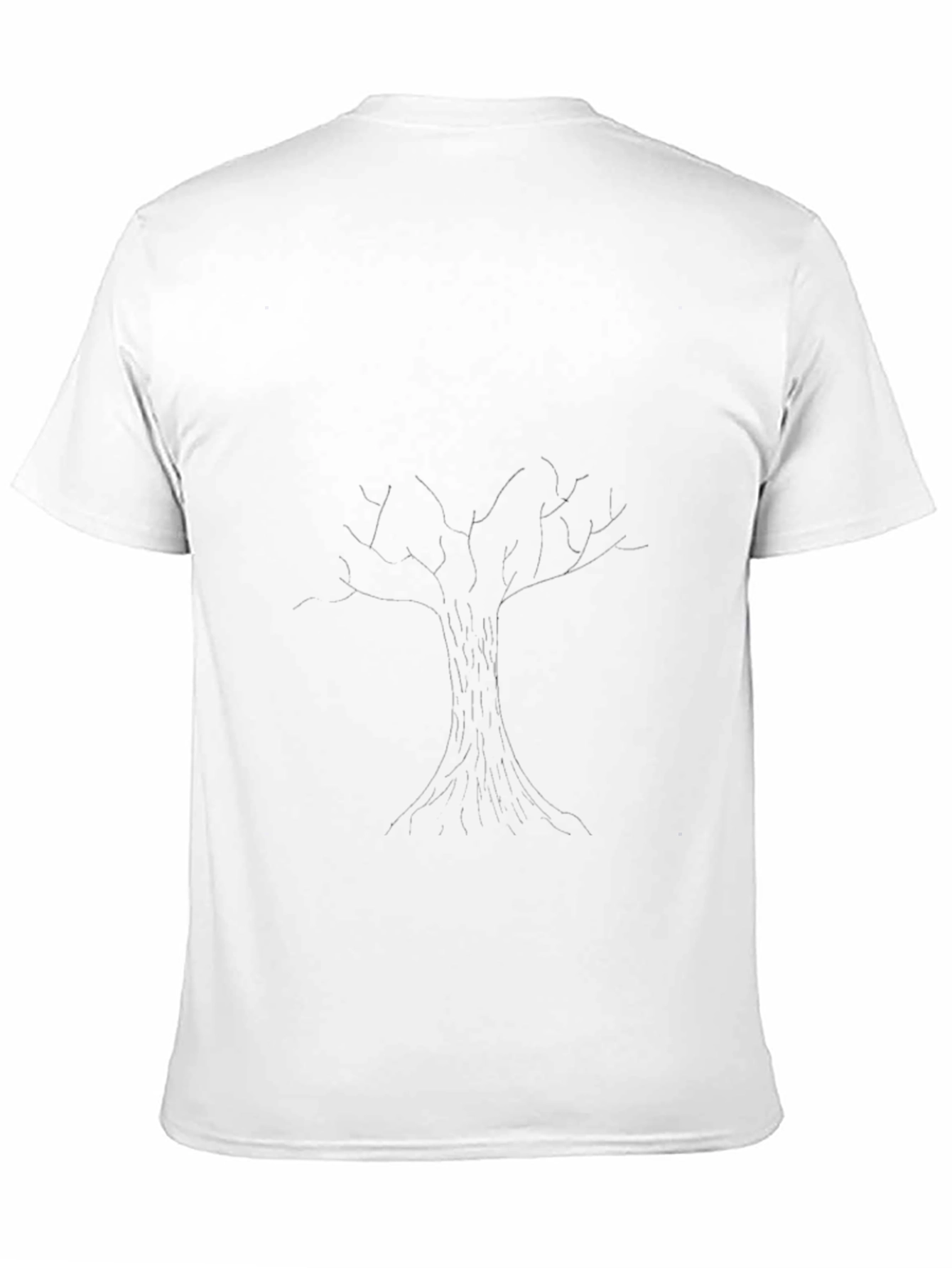 Mens Black Tree Graphic Tee - Stylish Casual Wear