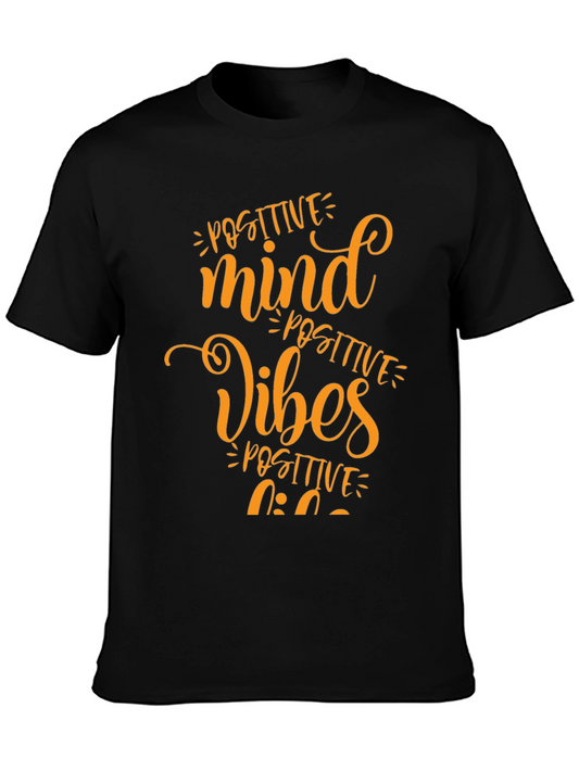 Positive Mind Positive Vibes Graphic T-Shirt