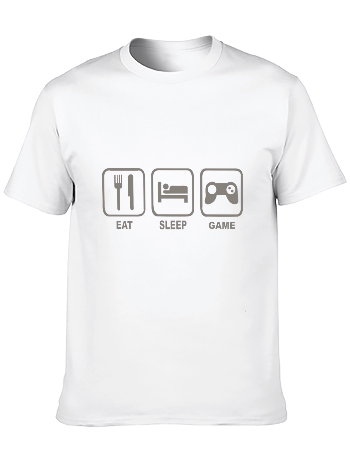 Eat Sleep Game Black Graphic T-Shirt