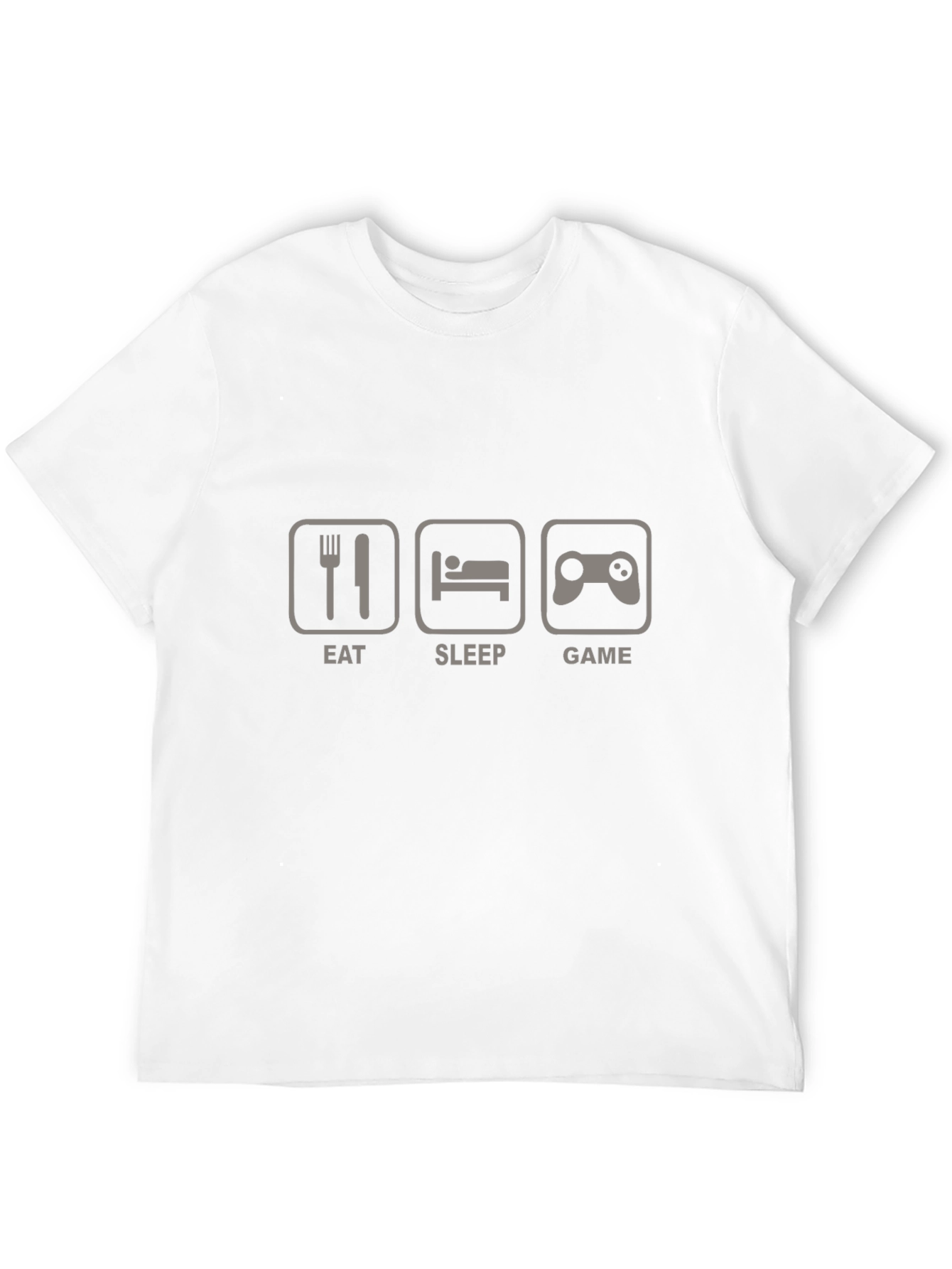 Eat Sleep Game Black Graphic T-Shirt